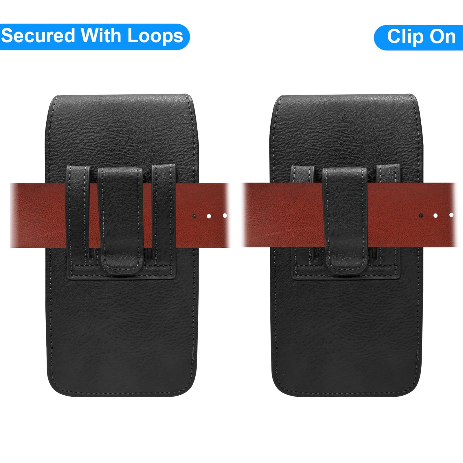 Funda para cinturón de piel para hombre, universal, para iPhone 17, 16, 15, 14, 13, 12, 7, 8, Samsung Galaxy S10e, S9, S8, S7, S6, 6,1 pulgadas, vertical, soporte con soporte para tarjetas, color