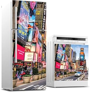 Buzdolabı ve Bulaşık Makinası Beyaz Eşya Sticker Kaplama Times Newyork