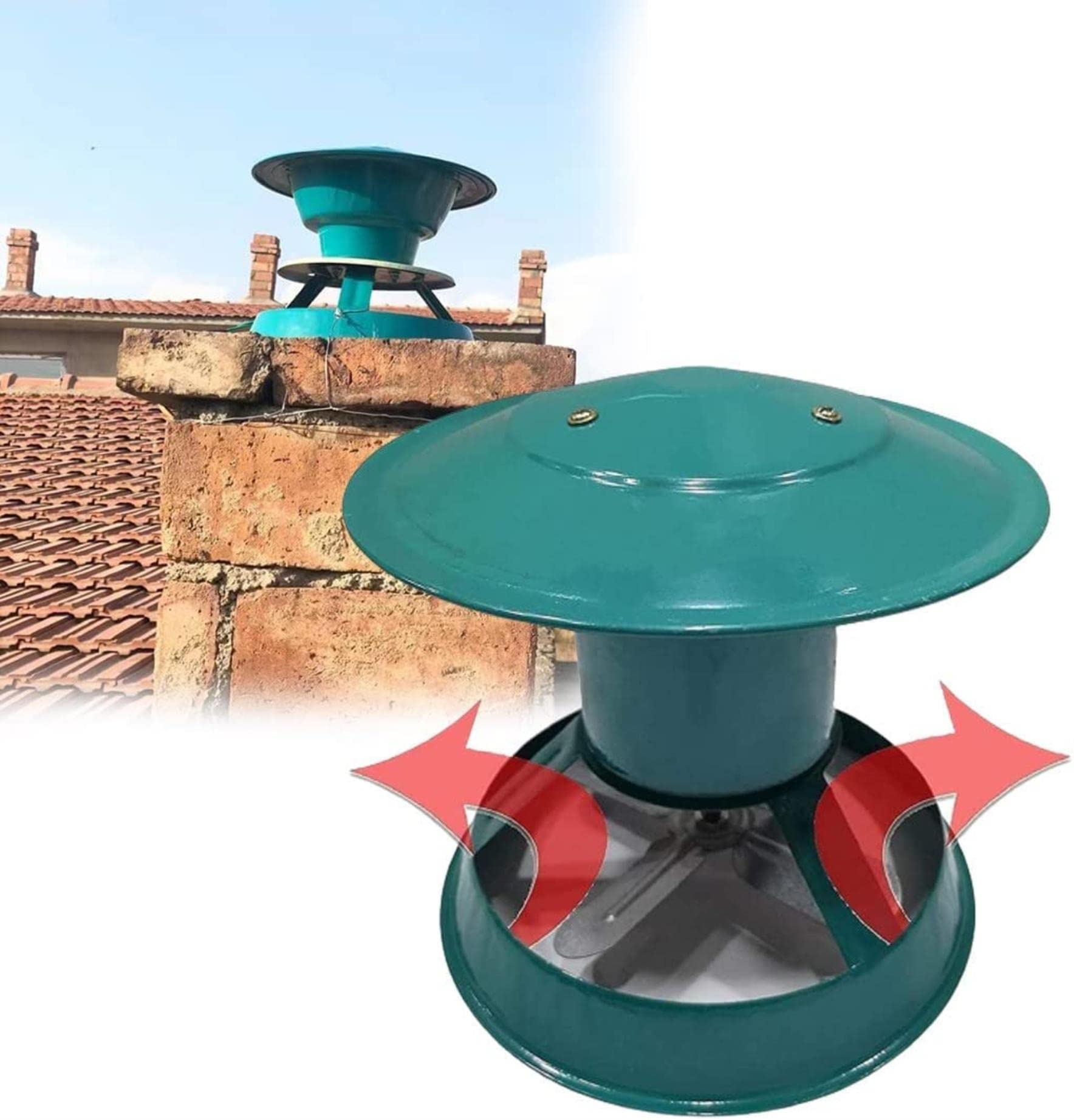 Ventilateur d'échappement de cheminée 80W avec inducteur de drainage