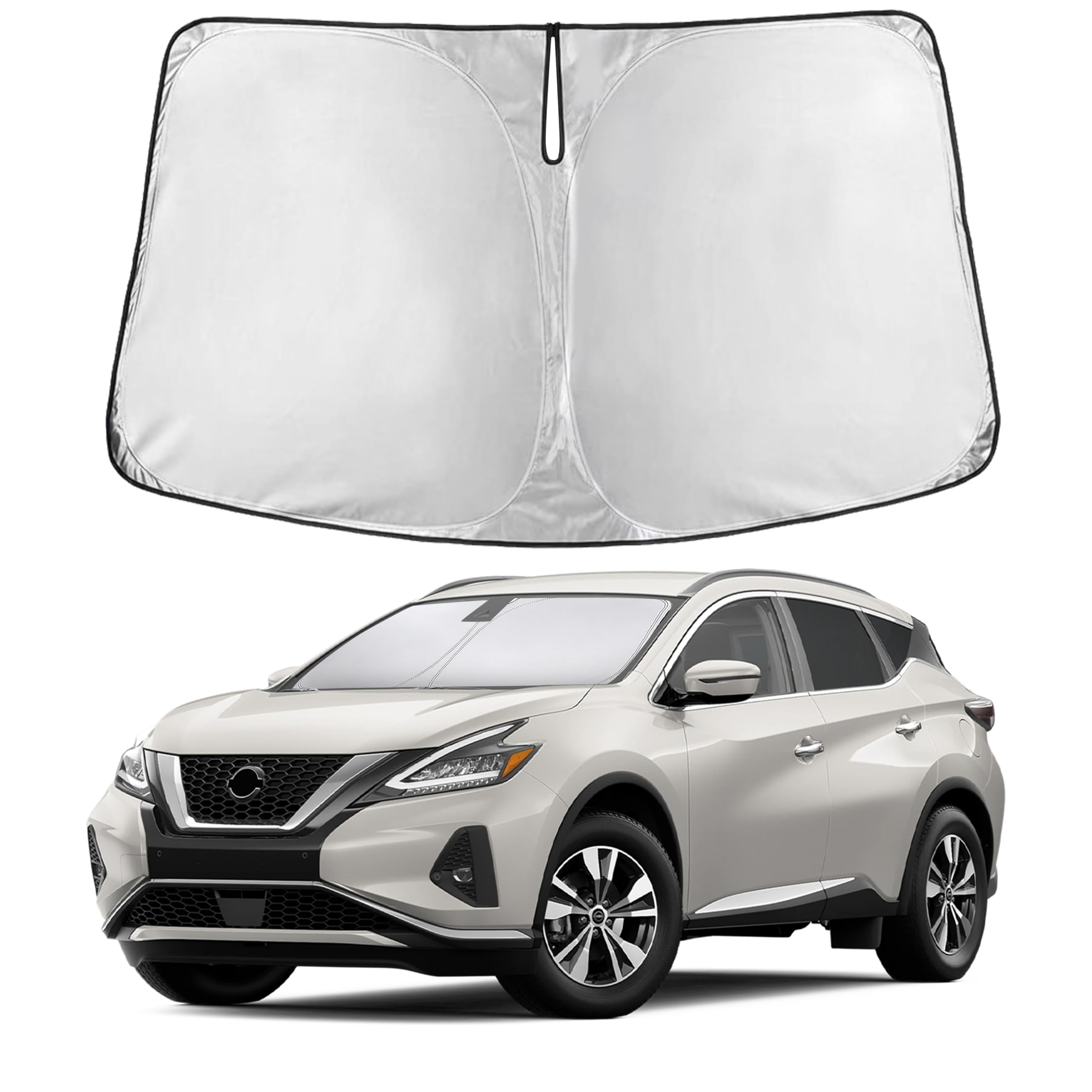EcoNour Windshield Sun Shade Compatible for Nissan Murano 2015-2023 2024