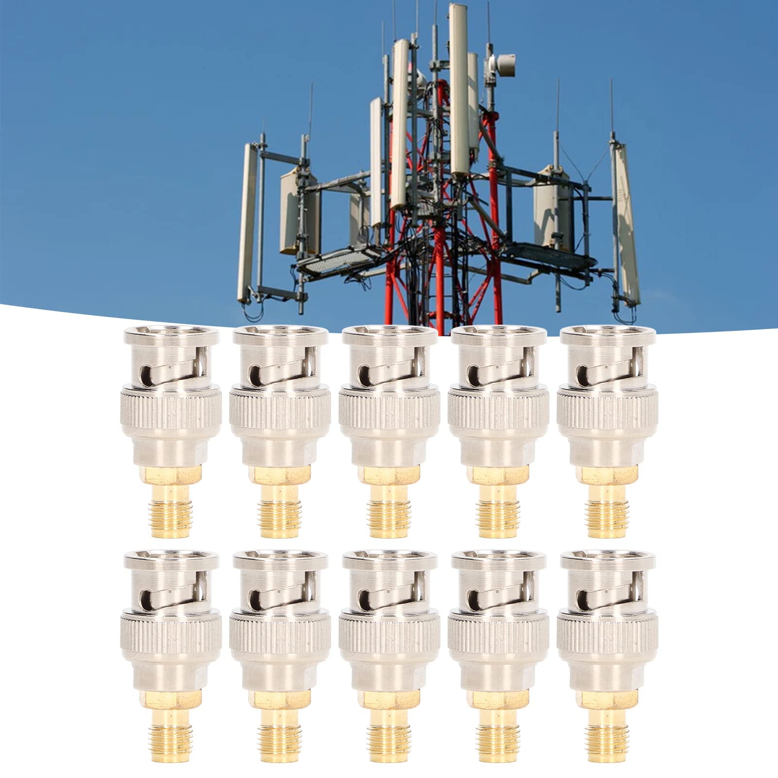 SMA-Buchse zu BNC-Stecker RF-Koaxialadapterkabel für GPS-Systeme, WLAN-Router und Funkübertragung, 5GHz kompatibel, robuste Metallhülle, 50 Ohm Impedanz, ideal für Outdoor-Antennenanlagen