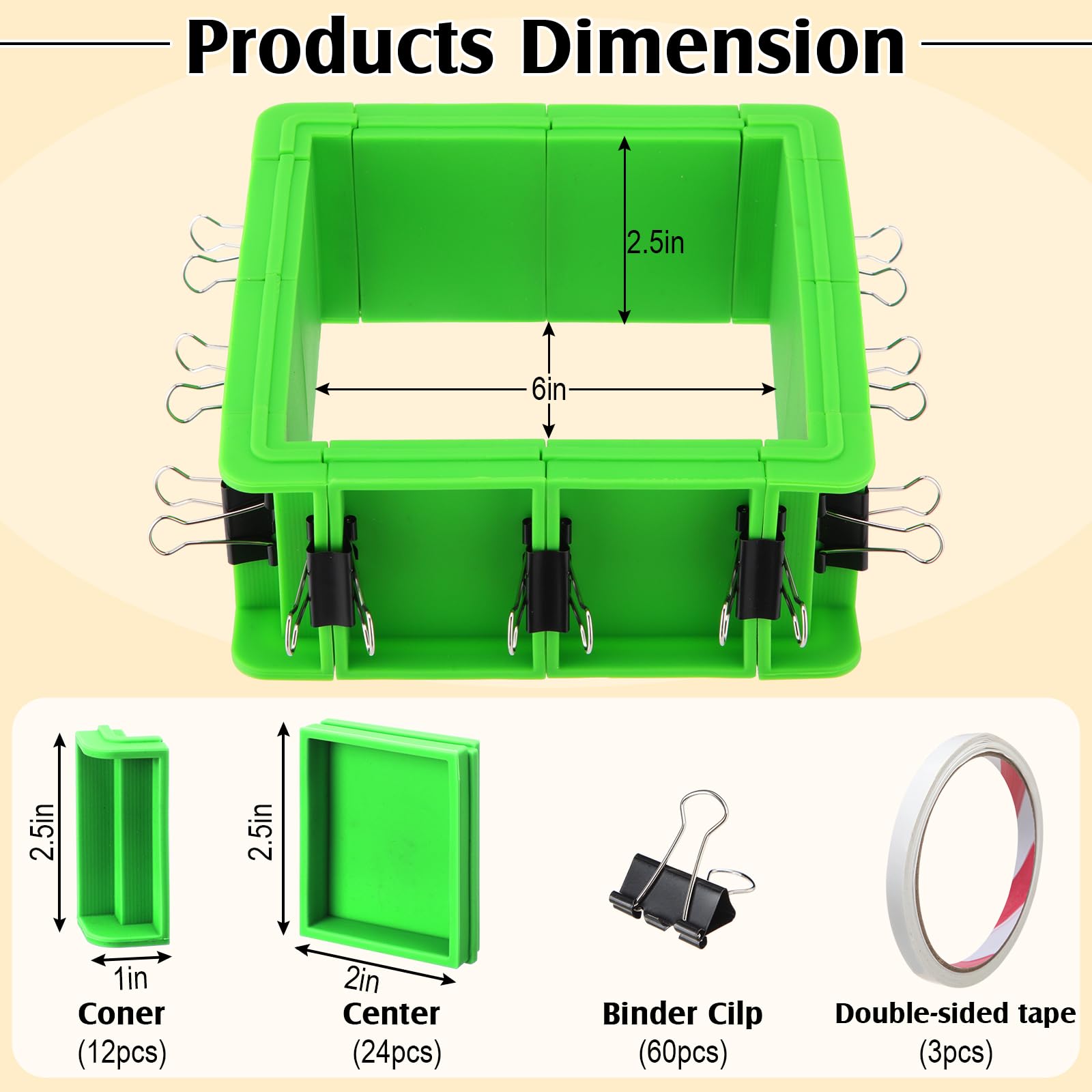 Adjustable Mold Housing for Silicone Mold Making Housing Kit Free Combination & Tierable Soap Making Kit for DIY Silicone,Soap,Wax,Candle(3 Sets)