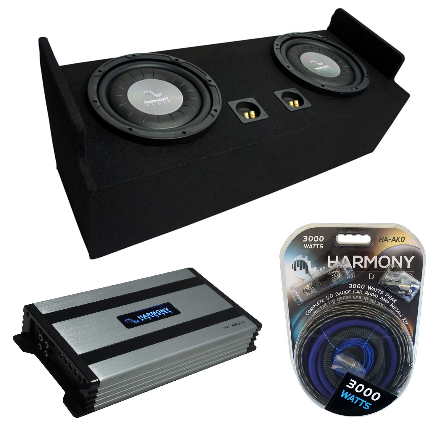 Compatible with 1983-2012 Ford Ranger Extended Cab Truck Harmony Bundle F124 Dual 12