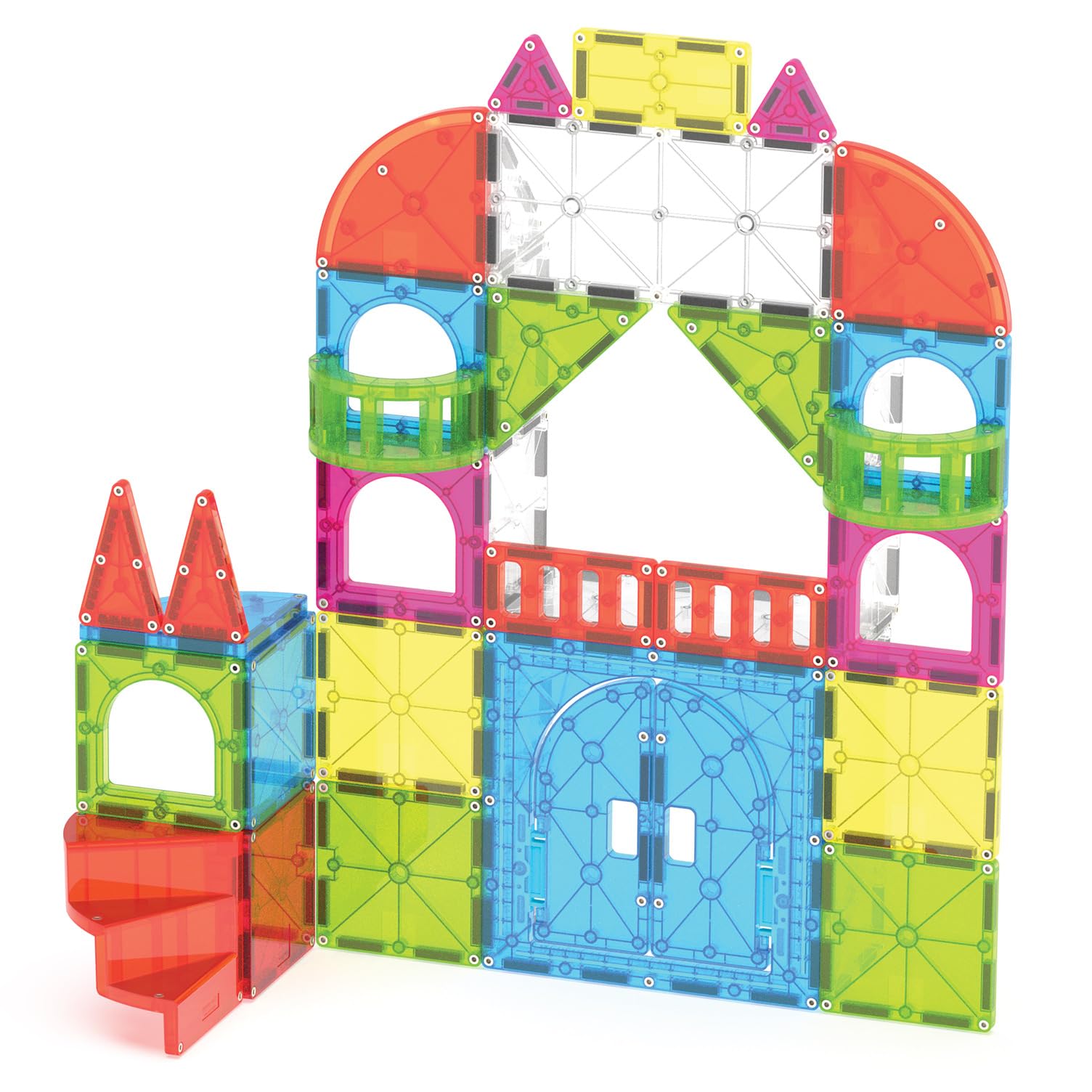 Magna-Tiles® City Center 110-teiliges Magnetbauset - Die Originale magnetische Baumarke