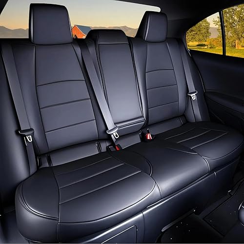 Miniatura 2 de HKZ Juego completo de fundas de asiento de automóvil para Toyota Corolla Sedan 2023 2024 2025 Corolla Hybrid SE, juego completo de 5 asientos, piel