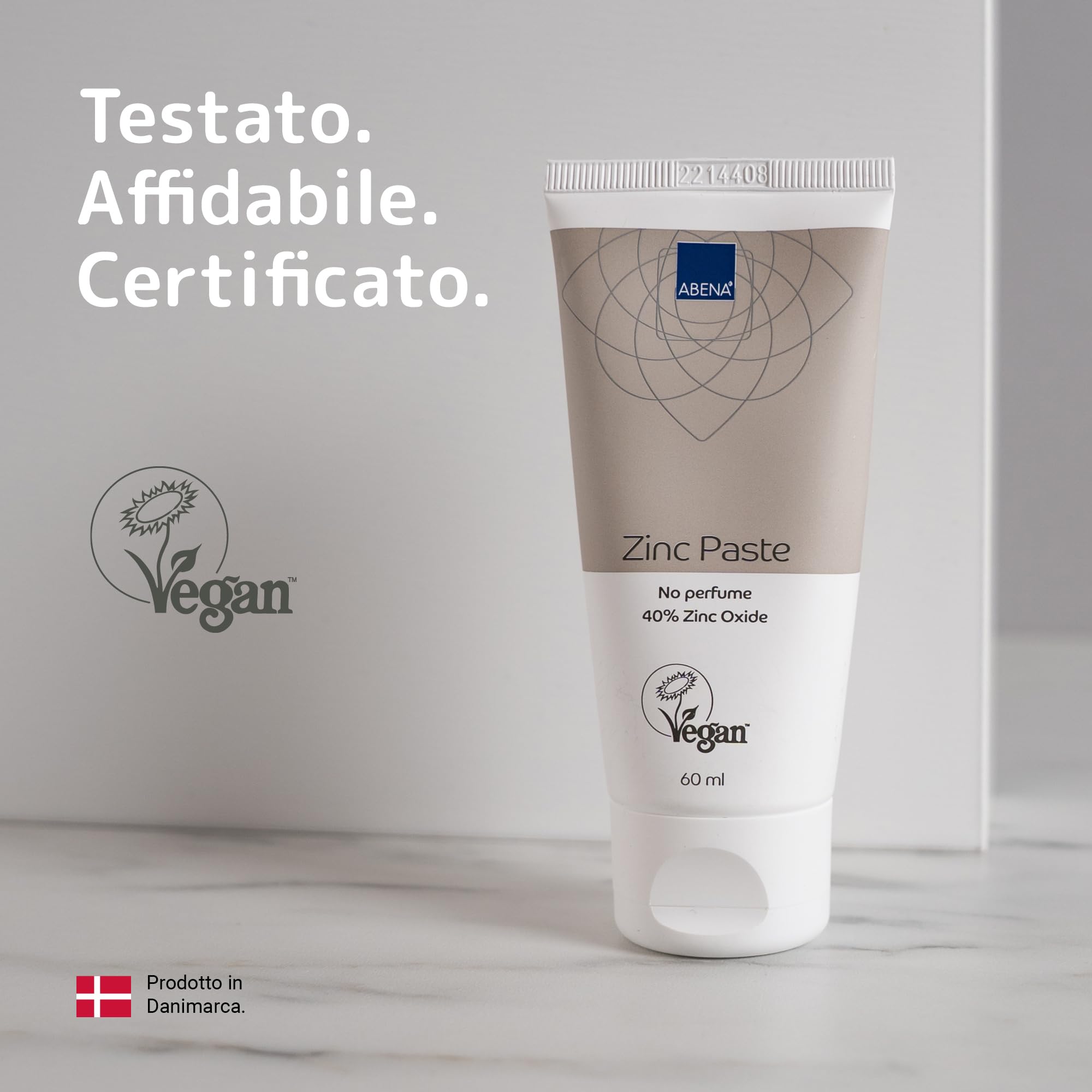 ABENA pasta di zinco 60 ml 40% ossido di zinco barriera repellente lenitivo pelle