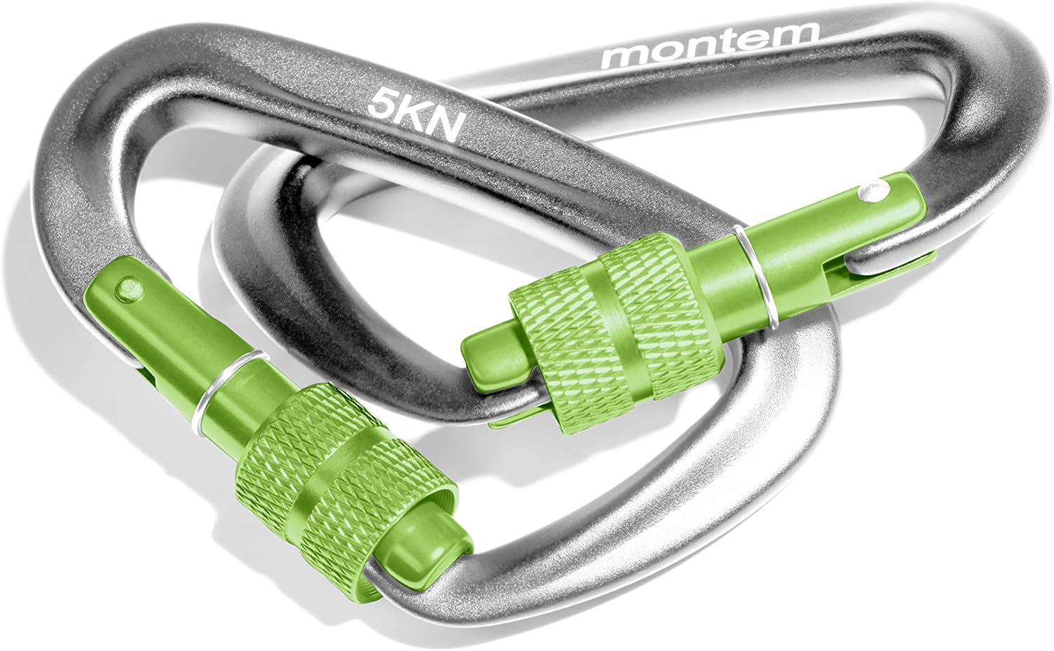 The Best Montem Ultra Sturdy Locking Carabiners x2/5kN/1100 lbs of Force/Perfect for Montem Hammocks/All Camping Hammocks-Made from Light, Strong & Powerful Aircraft Grade Metal