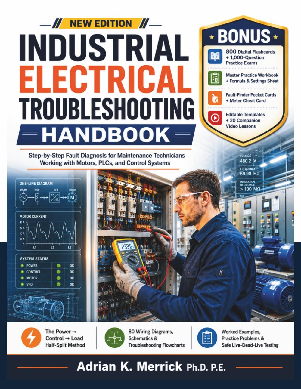 INDUSTRIAL ELECTRICAL TROUBLESHOOTING HANDBOOK: Step-by-Step Fault Diagnosis for Maintenance Technicians Working with Motors, PLCs, and Control Systems