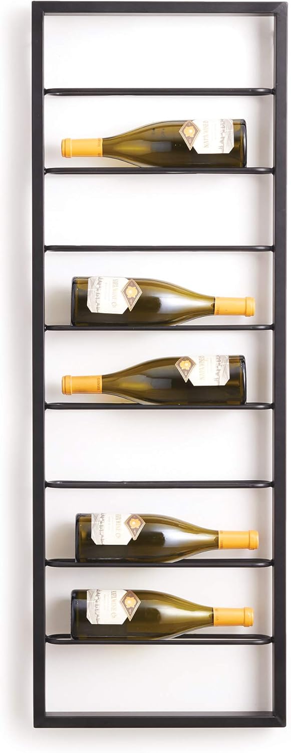 Napa Home & Garden Hoxton Wine Rack 16.5 x 3 x 47 Black