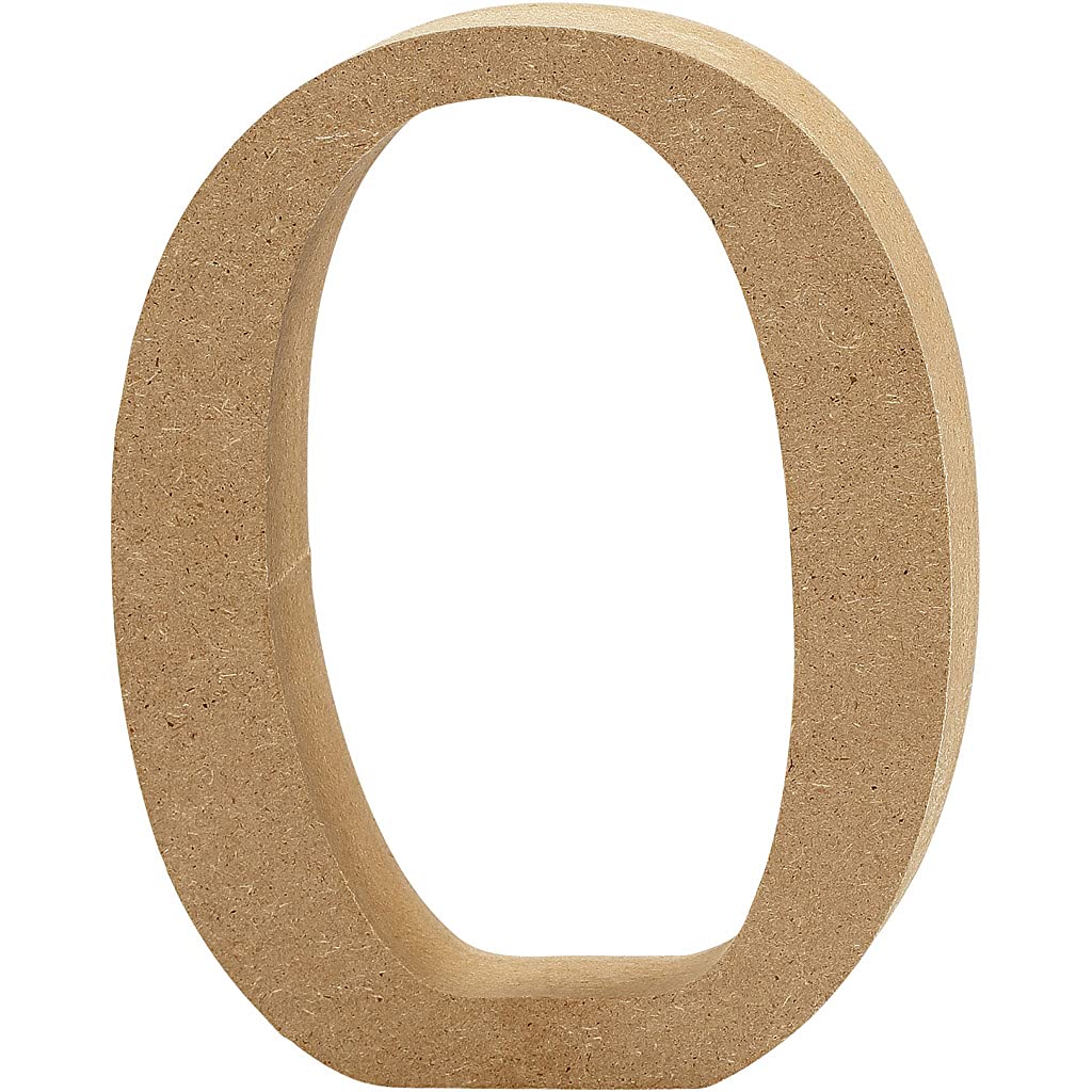 Creativ 56338 "0" MDF Number, Brown, 13 x 2 cm