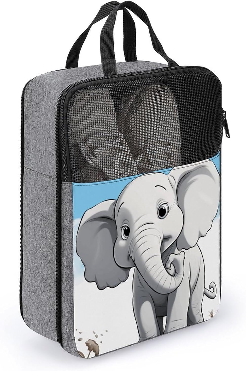 Shoe Bag, White Elephant Printed Shoe Bag,storage Hanging Shoe Bag,bath Towel Storage Bag
