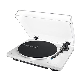 Audio Technology Fully Automatic Wireless Belt-Drive Turntable White/Silver