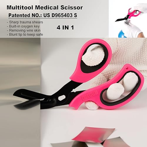 Miniatura 14 de MEUUT Paquete de 2 tijeras de vendaje para trauma, suministros médicos con tijeras médicas resistentes de 8 pulgadas para trabajadores de EMT