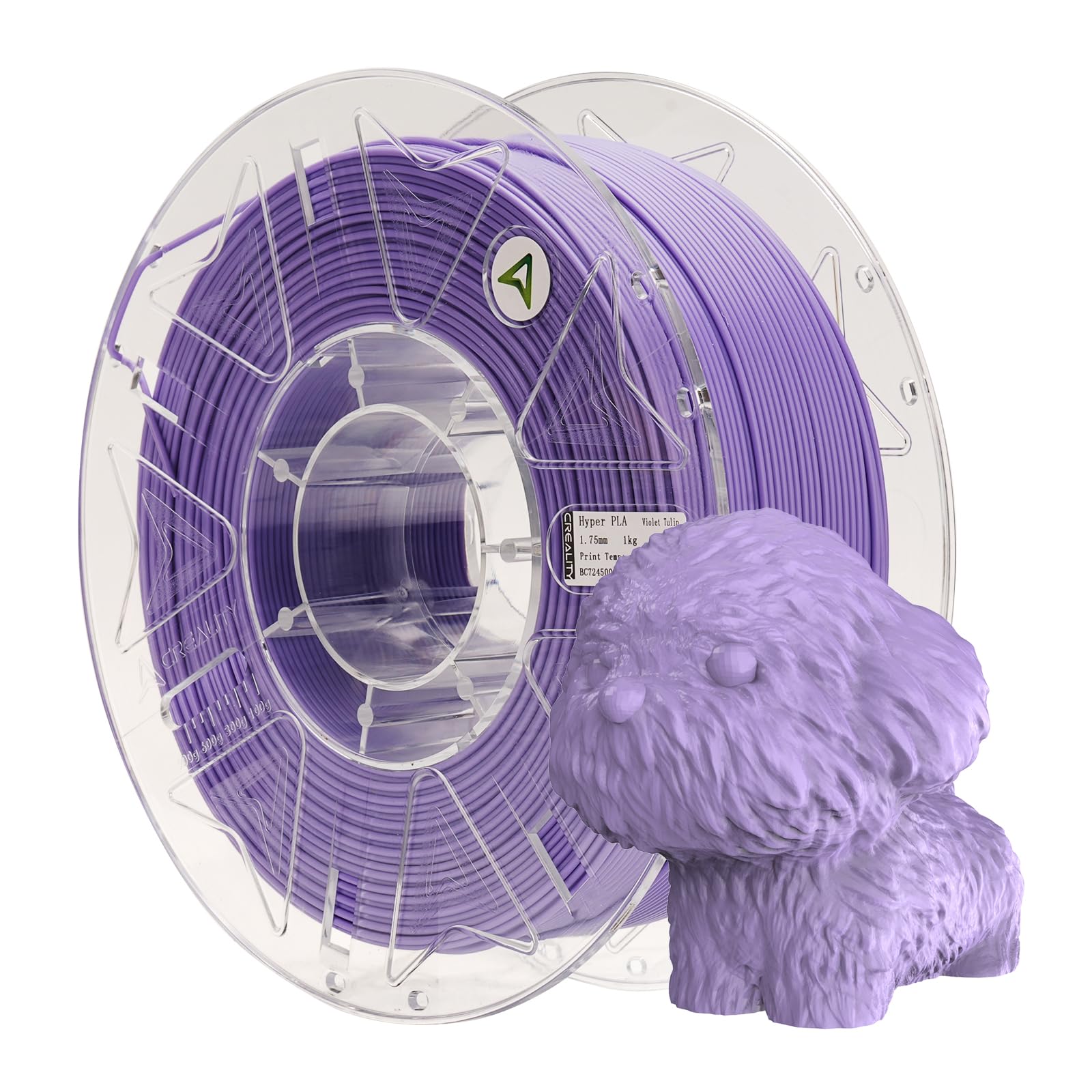 Creality Hyper RFID PLA Filament 1.75mm 1KG, Lavender Purple, 1-Pack
