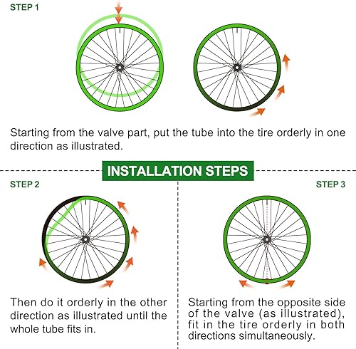Miniatura 6 de Tubo interior de bicicleta TPU 700C × 18-32C tubo ligero para bicicleta de carretera con válvulas Presta de 1.772 in2.559 in3.346 in (incluye kit de