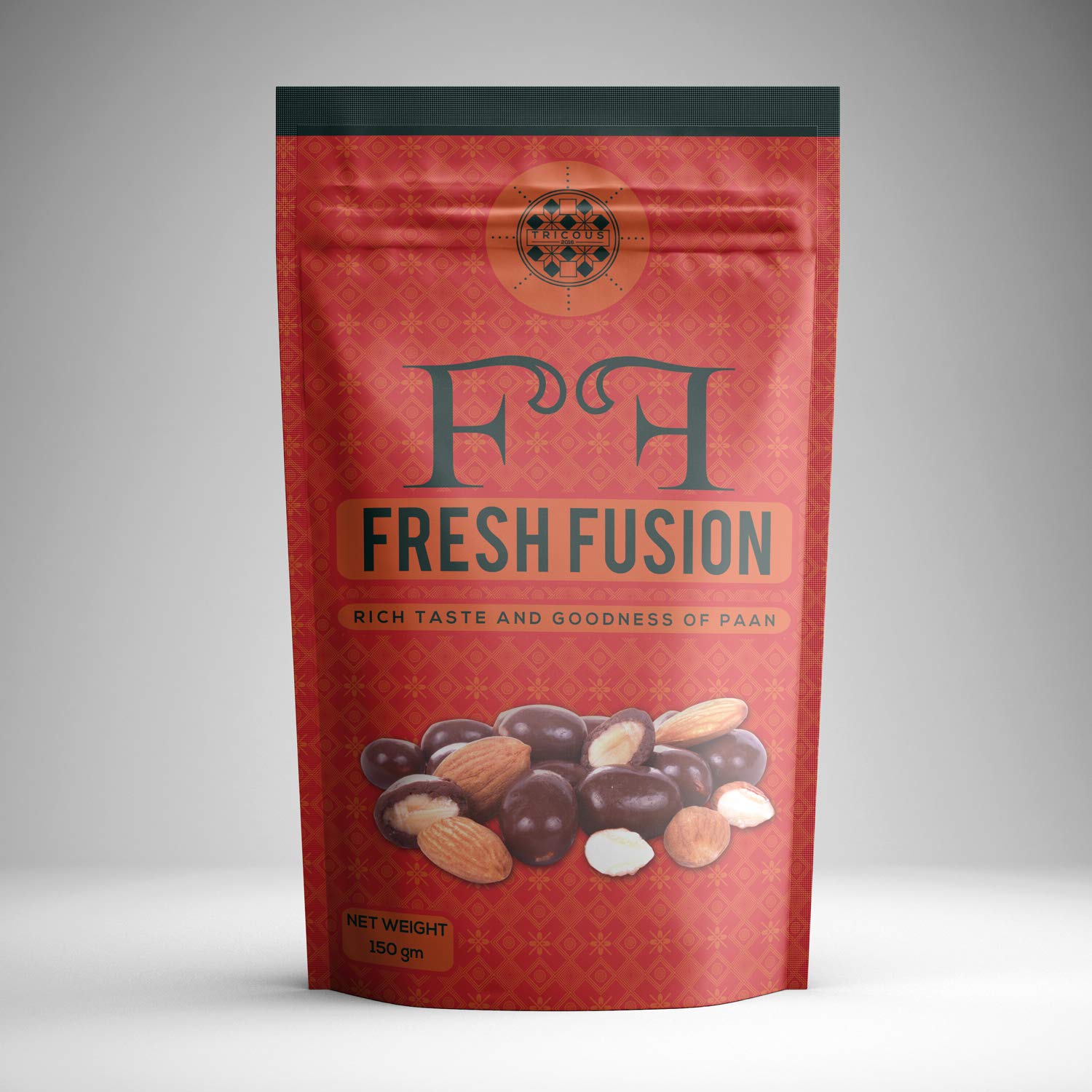 TriCous Chocolate's Premium Milk Chocolate Coated Roasted Almonds - Fresh Fusion - 200 GMS
