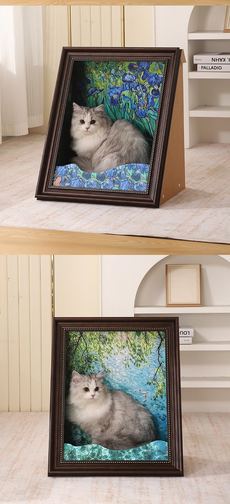 猫の絵 猫インテリア タフティング　布絵 ねこ 店舗什器 猫の絵 猫インテリア タフティング 布絵 ねこの通販 by tsu's