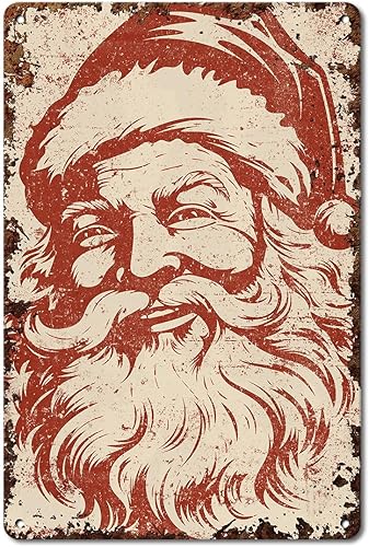 Miniatura 1 de Christmas Decoration Metal Santa Mantel Decor Art Sign