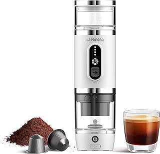 LePresso 4-in-1 Portable Coffee Machine with Milk Frother
