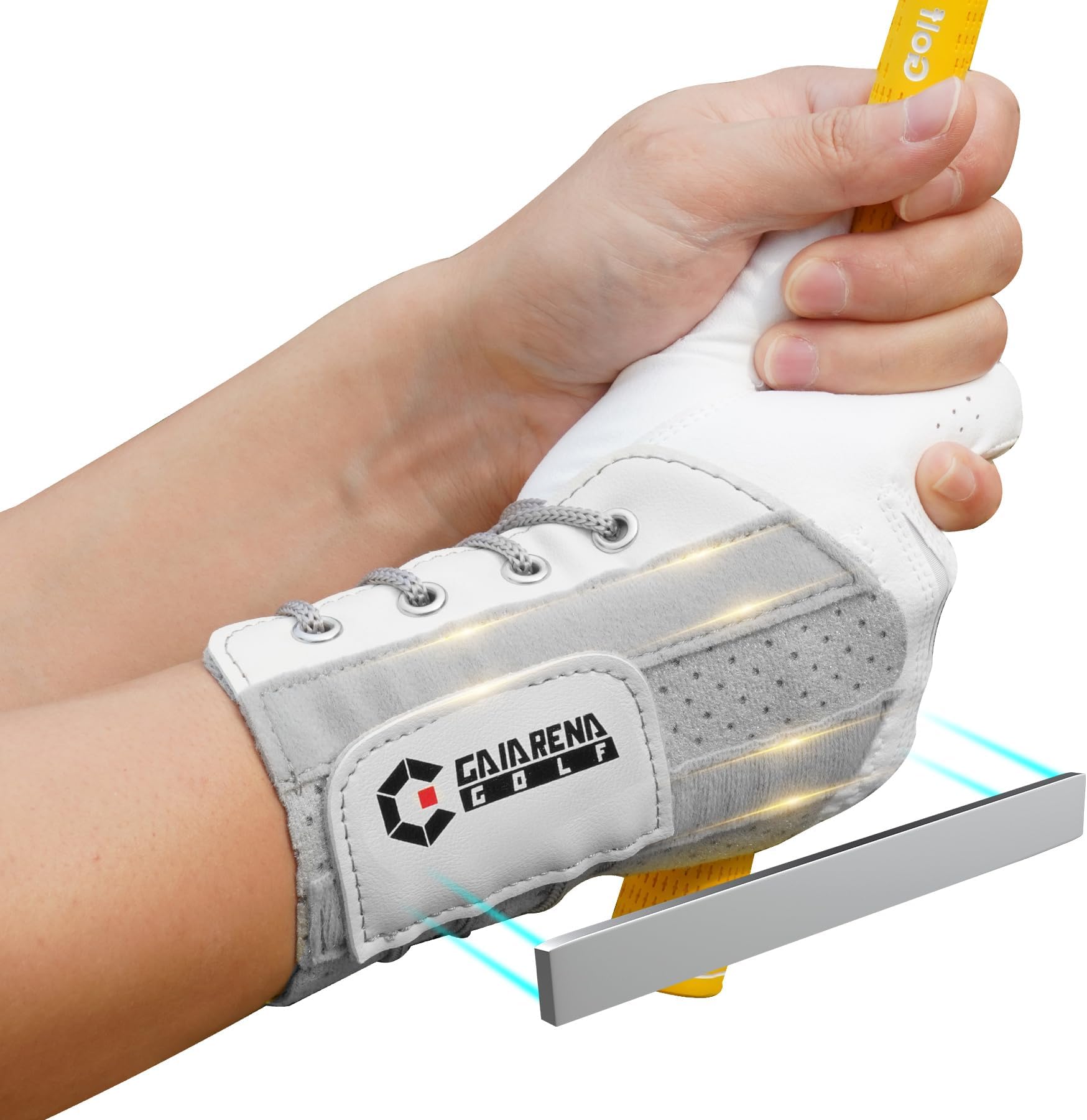 GAIARENA Golf Wrist Hinge Swing Aid, The Efficient Golf Swing Training Equipment That Can Correct Wrist Angle & Develop Muscle Memory (Left-Handed Golfer)