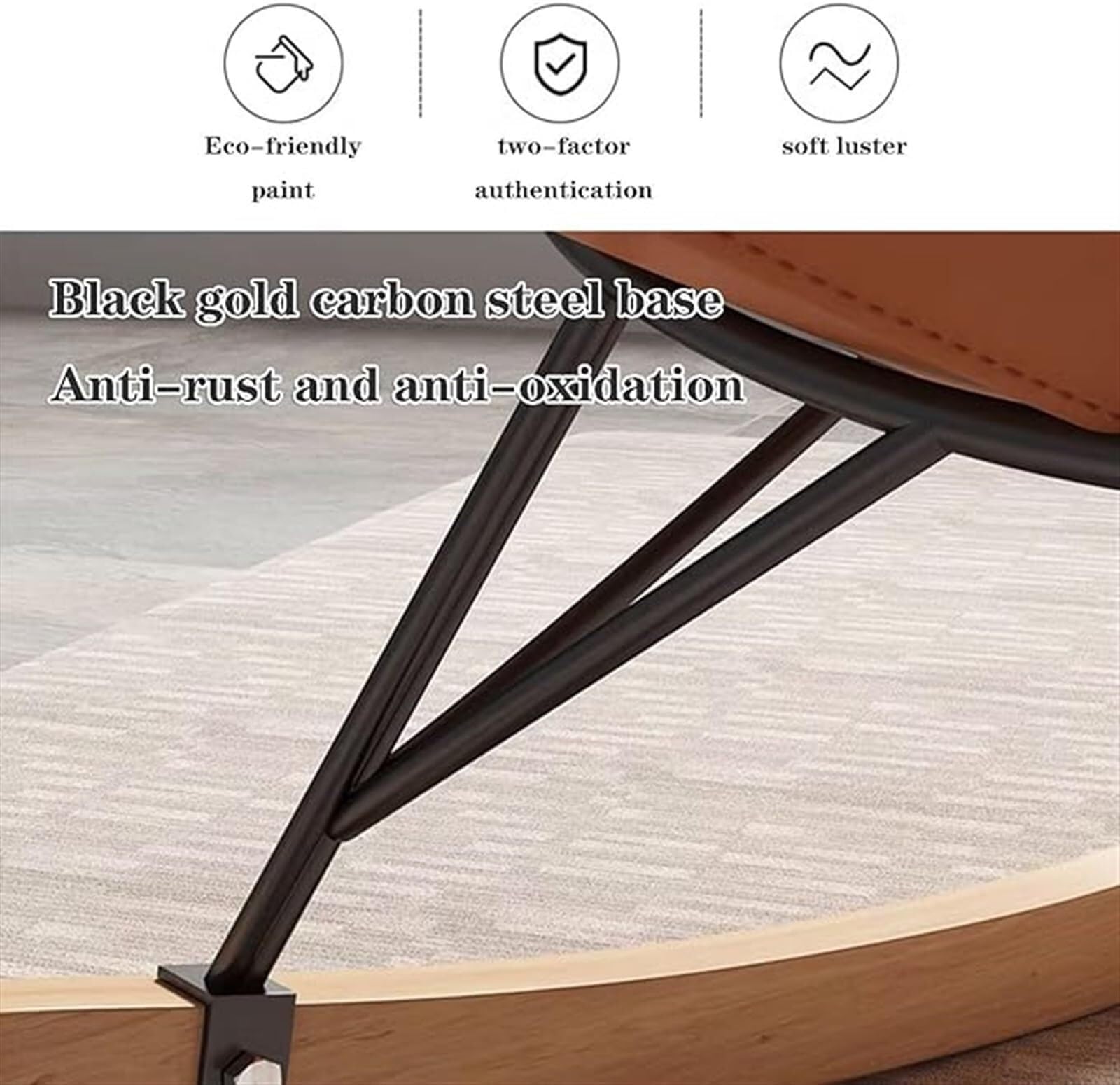 Moderna sedia a dondolo con poggiapiedi e comoda sedia reclinabile per il tempo libero per adulti Lazy Home divano singolo per balcone lounge arancione stile standard
