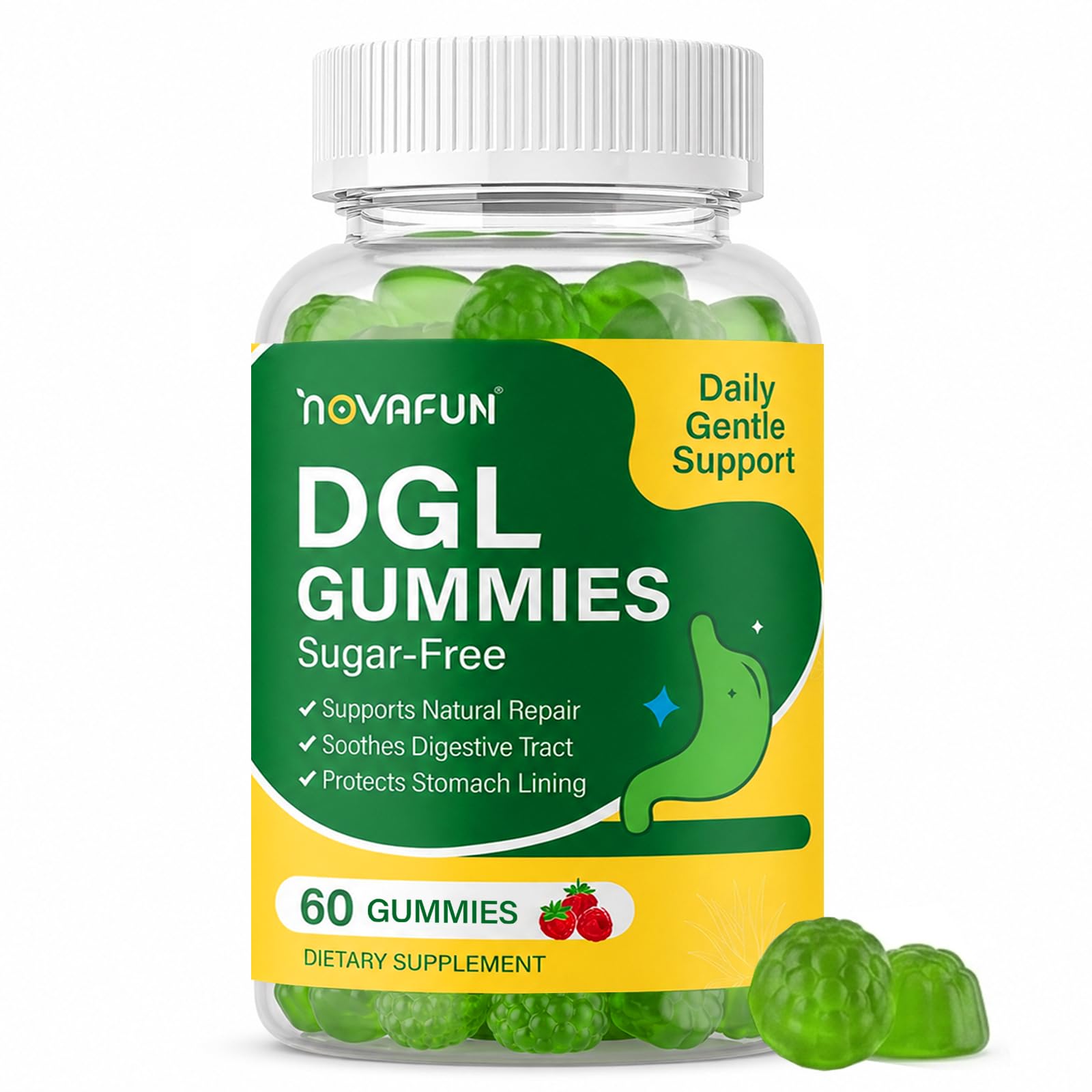 DGL Gummies, Deglycyrrhizinated Licorice Supplement, 60 Count