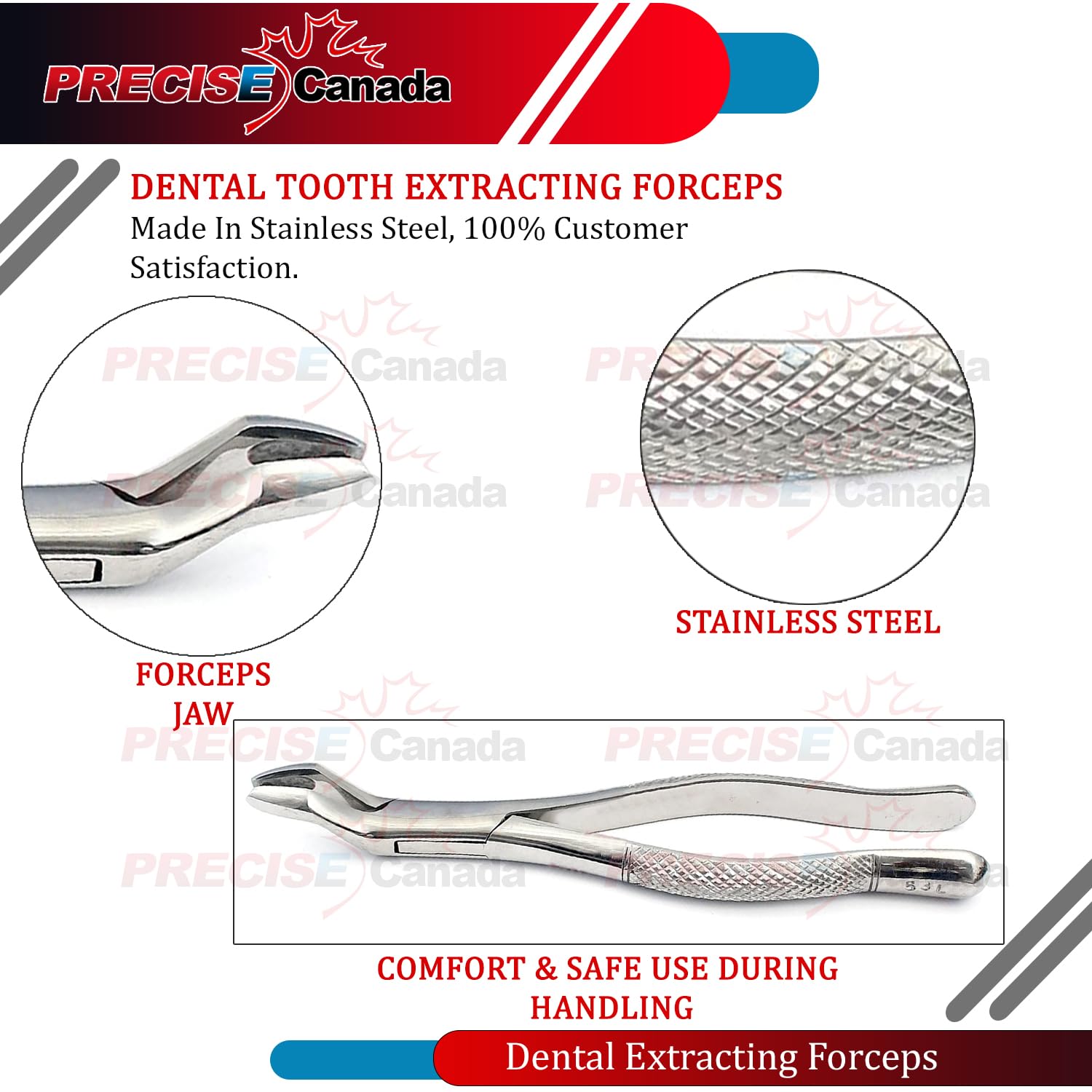 PRECISE CANADA: EXTRACTING FORCEP American Pattern Upper Molar #53L