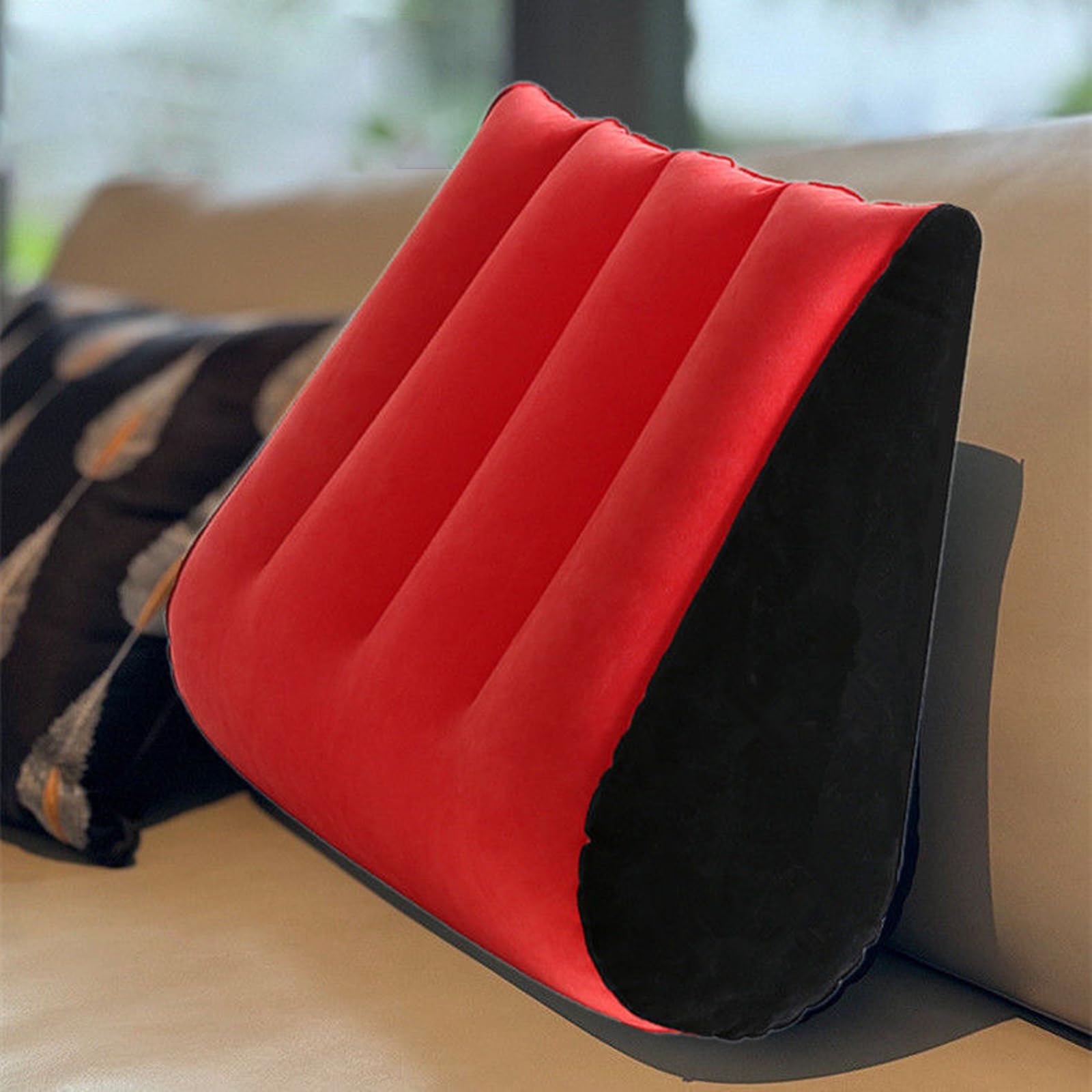 Coussin lombaire érotique, meuble gonflable pour positions intimes, coussin de positionnement pour le plaisir en couple, support profond, rampe érotique et accessoire sensuel pour hommes et femmes.