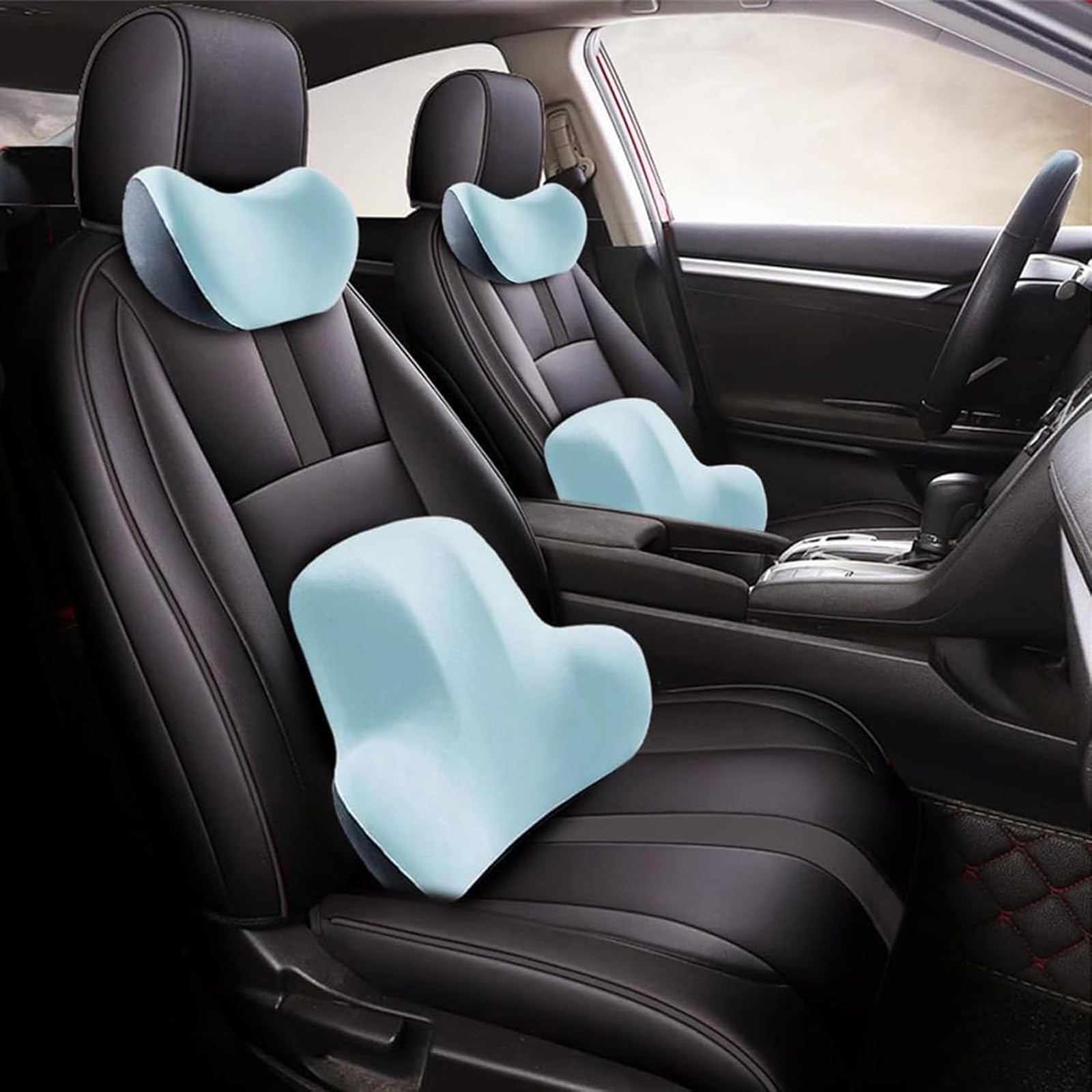 Amazon.com: WONZTHWD Car Headrest & Lumbar Support Cushion for