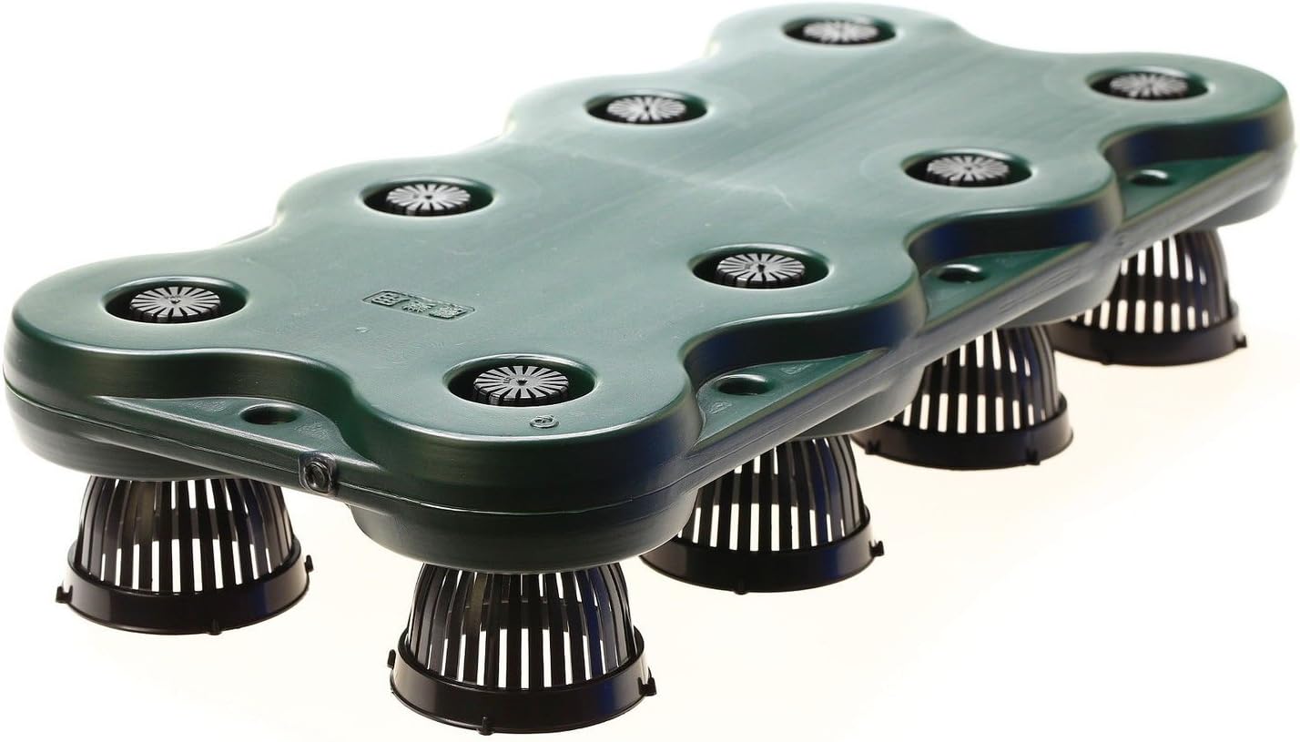 G&B 8Plugs /1pc Aquaponics Floating Pond Planter Basket- Hydroponic Island Gardens