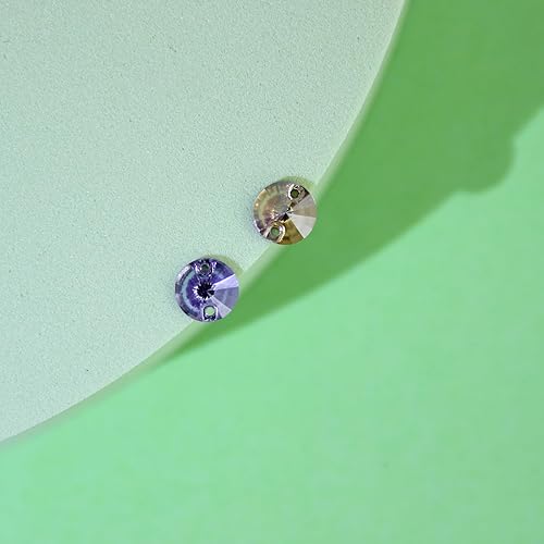 Miniatura 8 de Diamantes de imitación para coser con purpurina y parte trasera plana para manualidades, diamantes de imitación brillantes para coser en ropa,