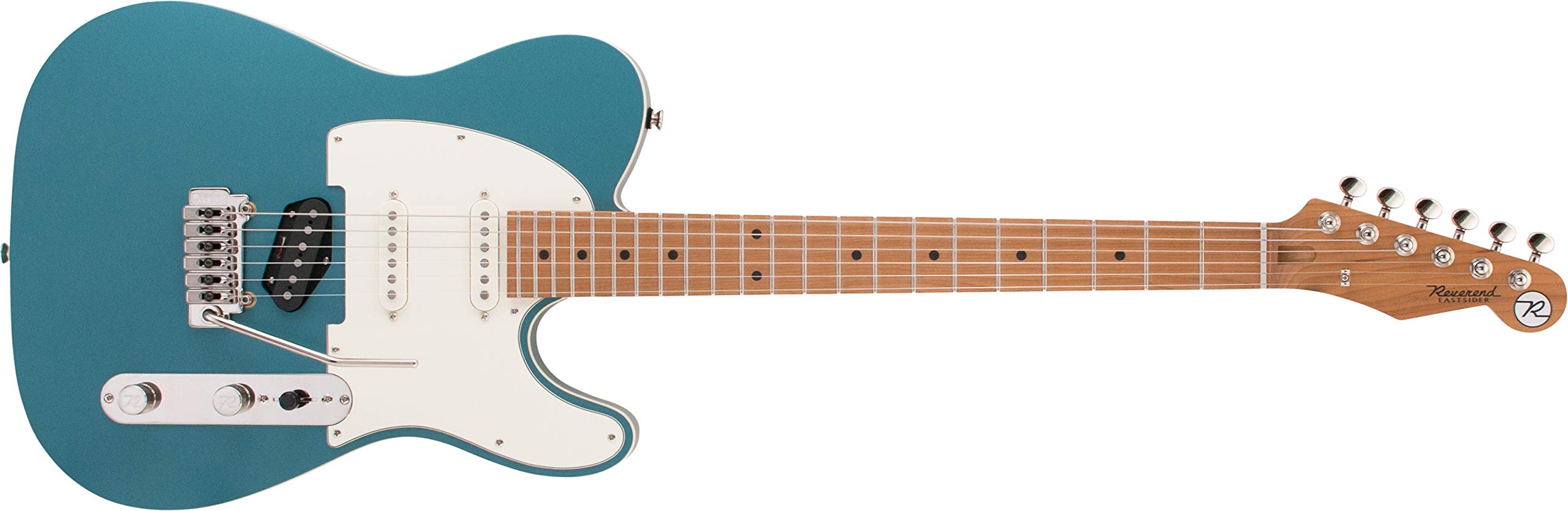 Reverend Pete Anderson Eastsider S Satin Deep Sea Blue, Roasted Maple