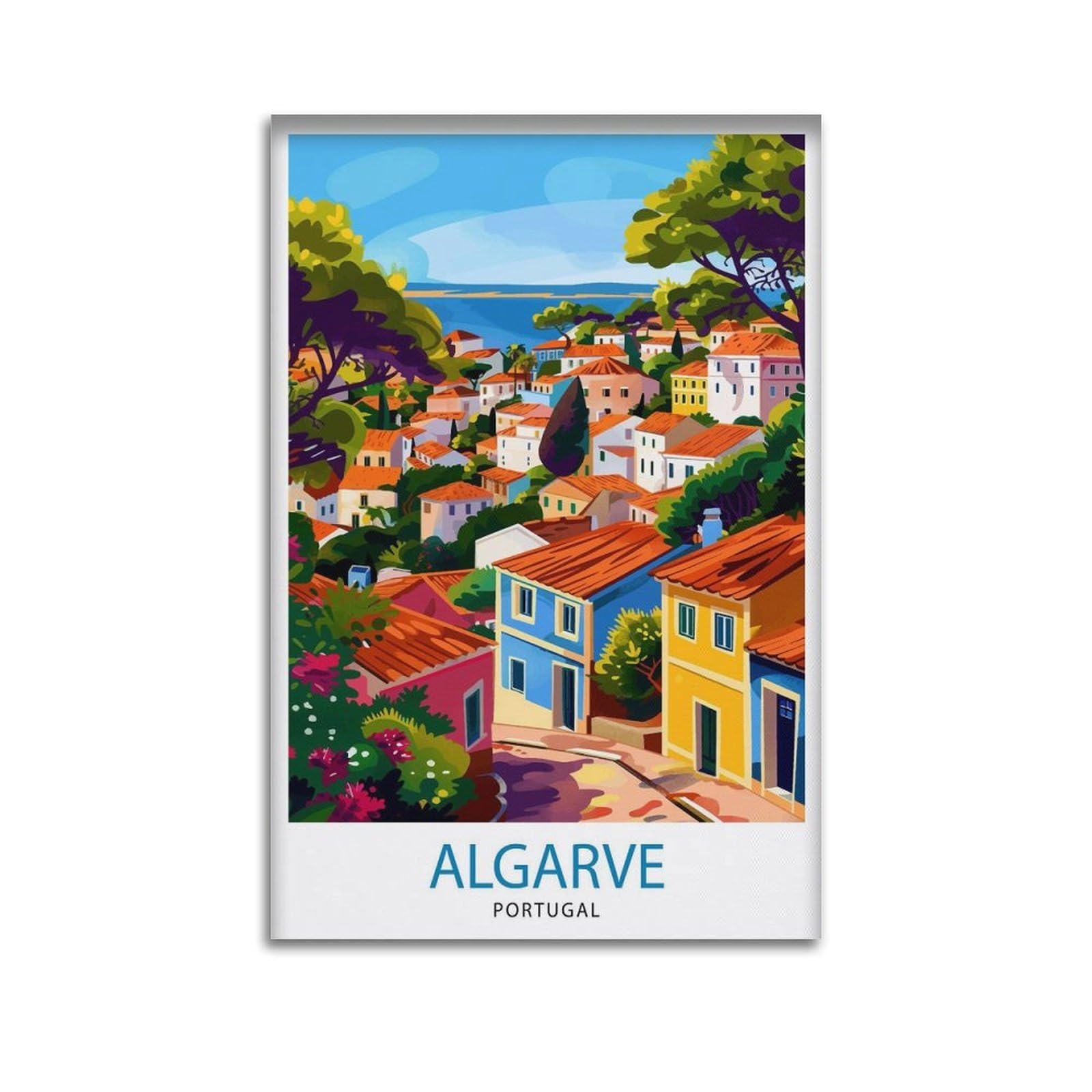 xiaoxiaoshen Algarve Portugal Travel Algar_9 Canvas Poster Wall Art Prints Room Aesthetic Murals Bedroom And Living Decorations 20x30inch(50x75cm)