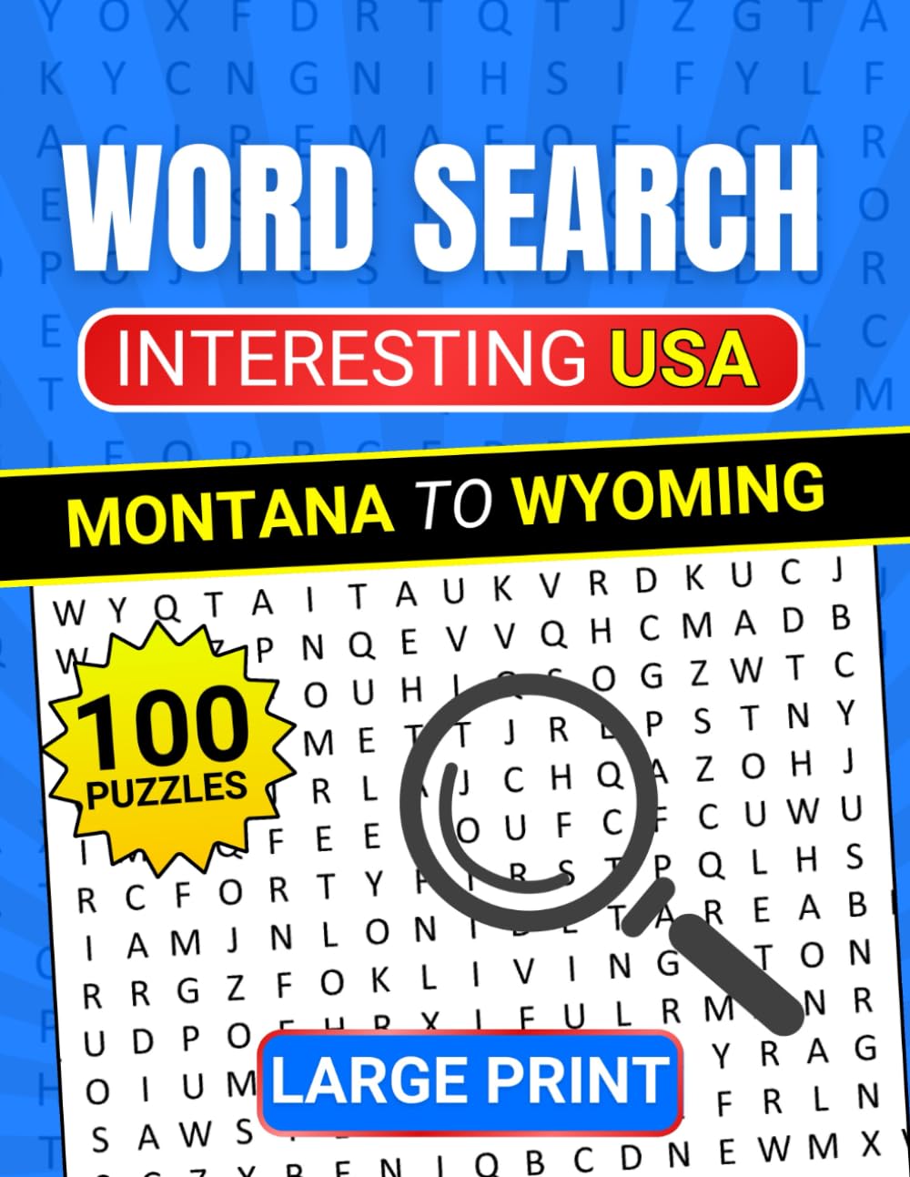 Interesting USA: Word Search from Montana to Wyoming