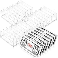Vista 1 de Geetery 4 bandejas acrílicas para dinero en efectivo, organizador de correo, organizador de sobres de escritorio transparente para clasificar sobres