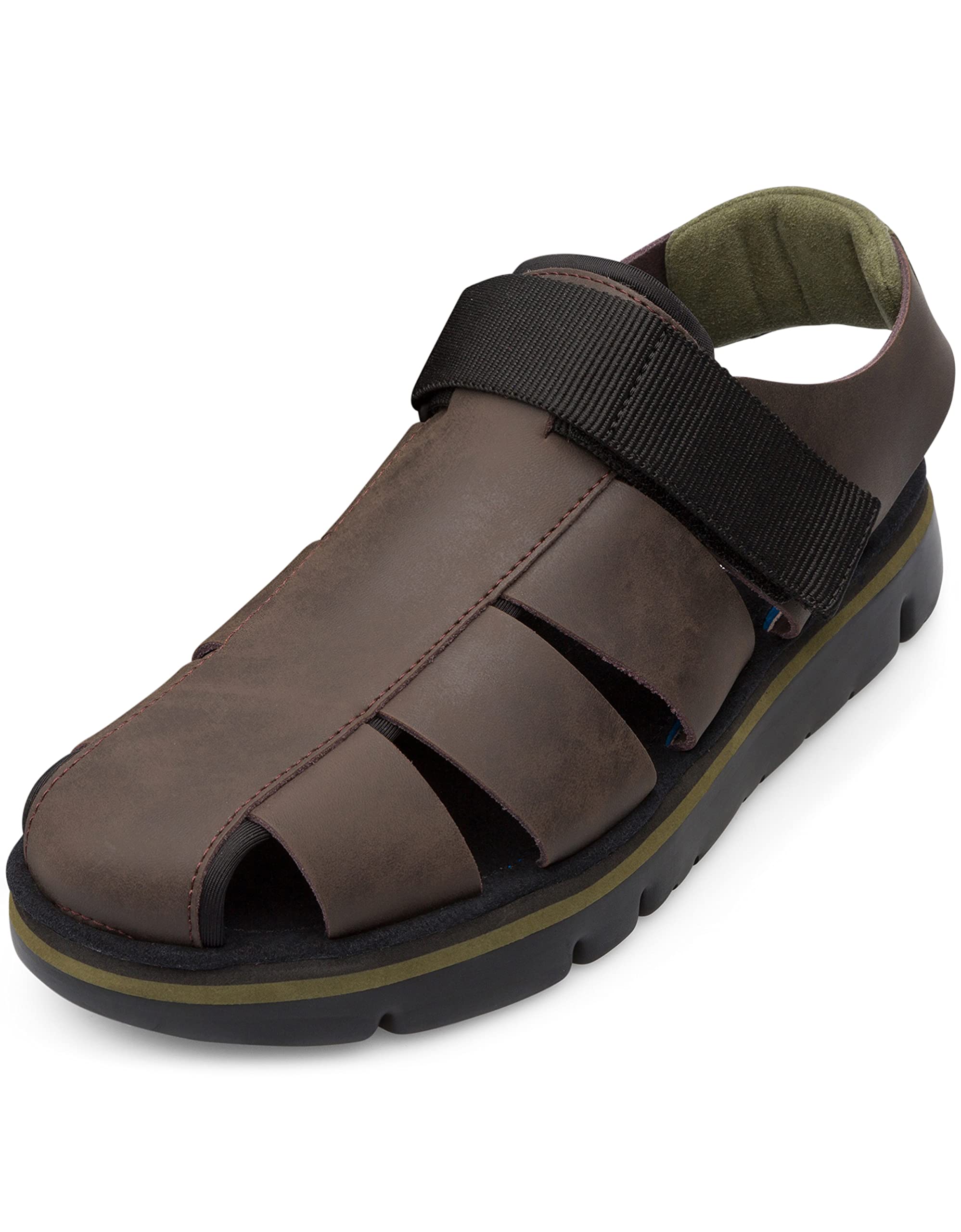 Camper Oruga Sandal K100285, Sandalias Planas, Hombre, Marron 006, 45 EU