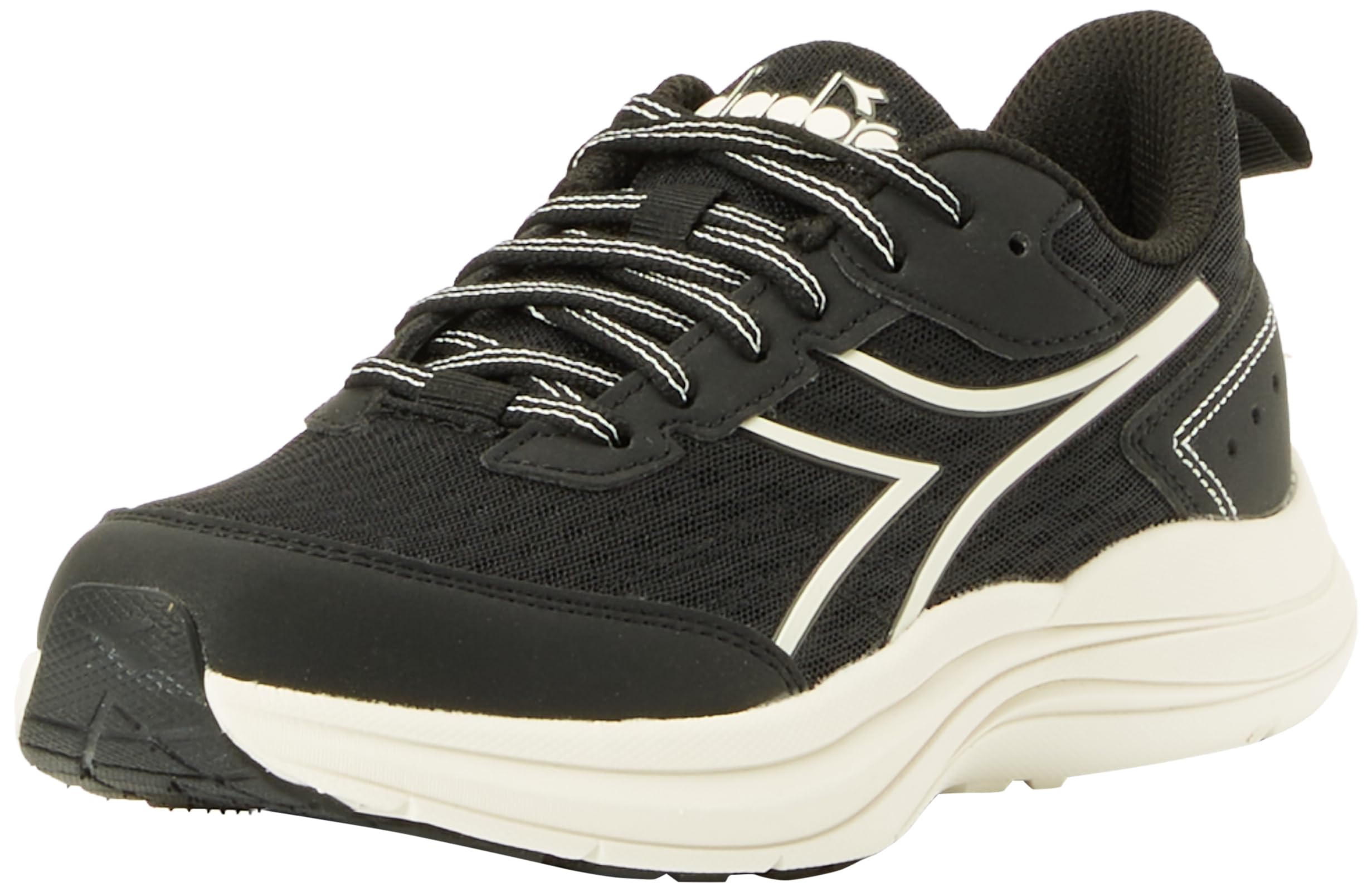 Diadora Women's Snipe W Gymnastics Shoes, Black Whisper White, 4 UK