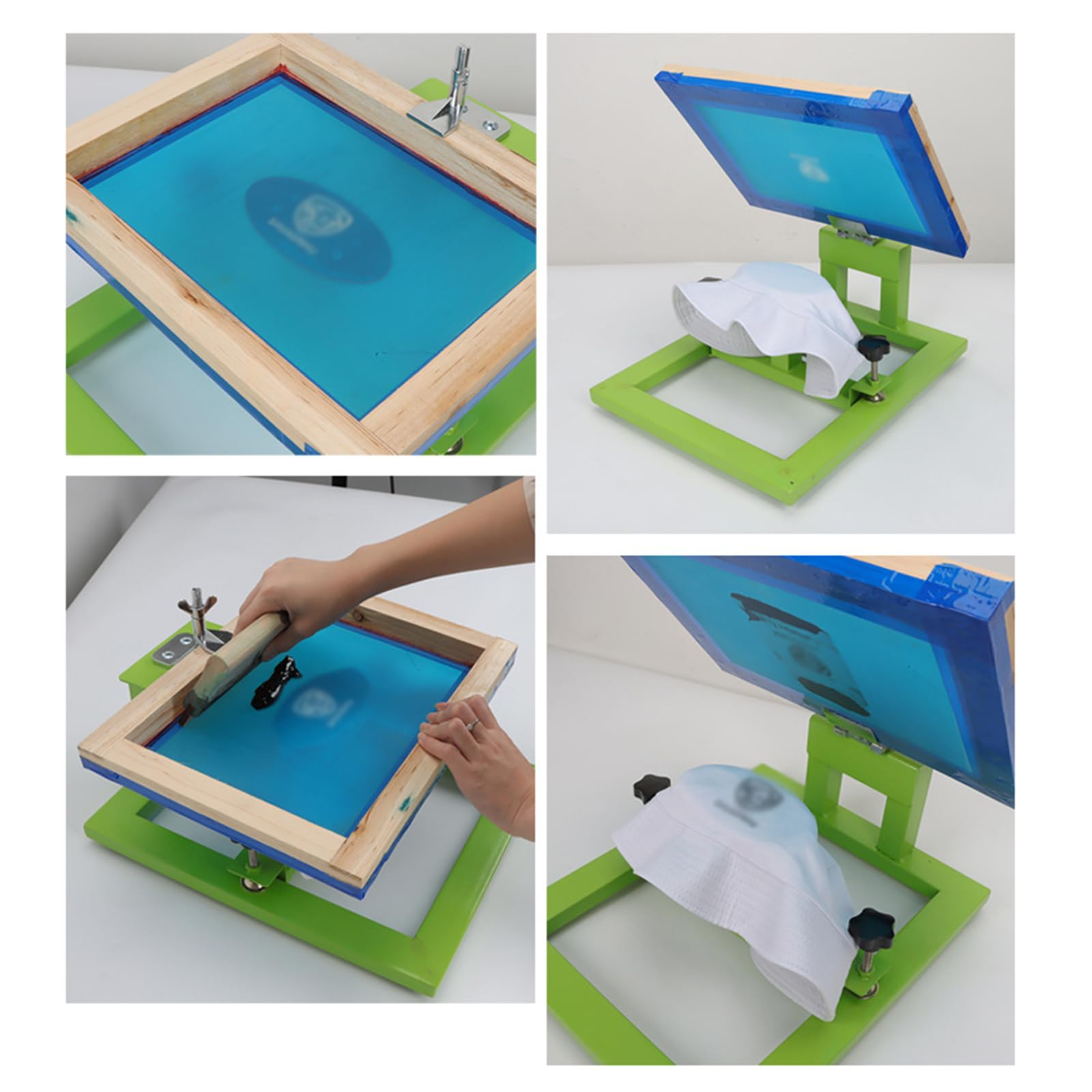 Kapelusz maszyna do sitodruku 1 kolor 1 stacja sitodruk prasa do DIY t-shirt nadruk regulowany