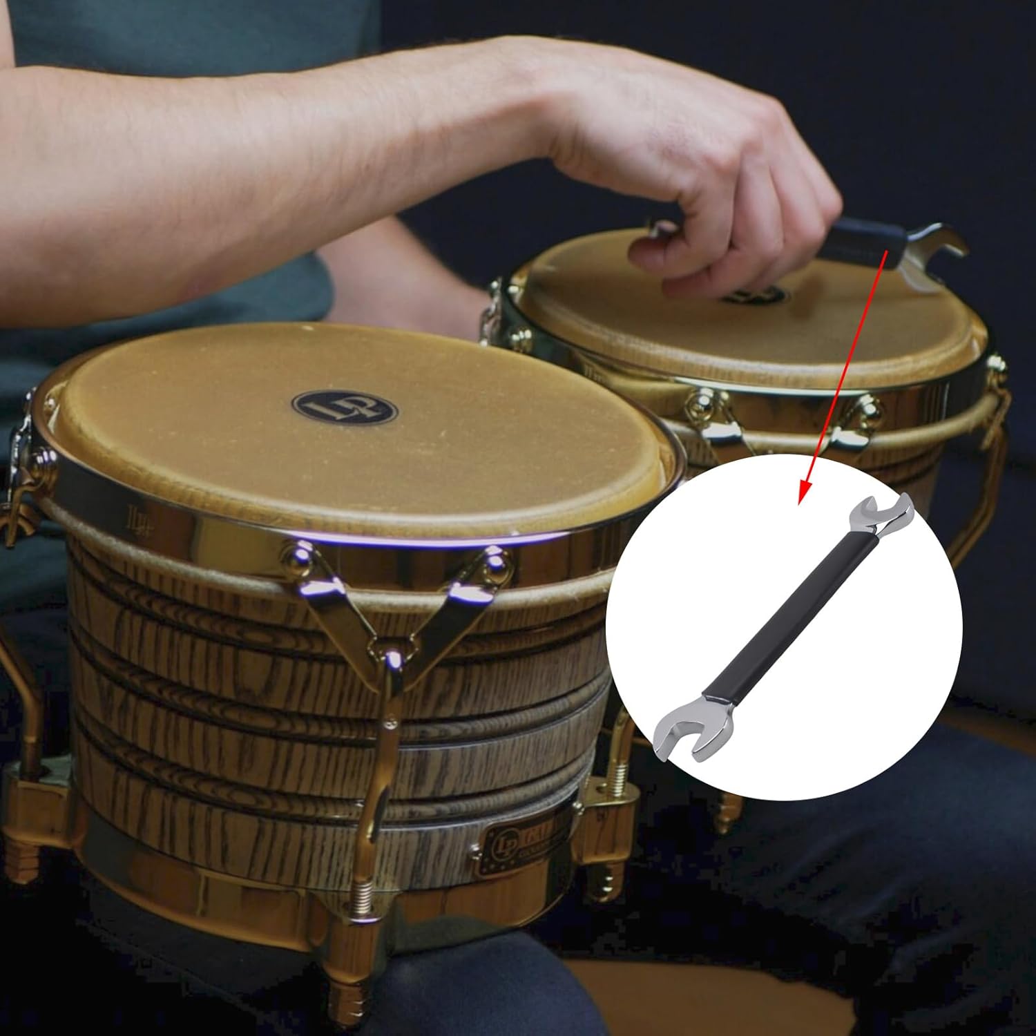 パ*オ様 LP Aspire ボンゴ 太鼓 パーカッション 付属品付き パ*オ様