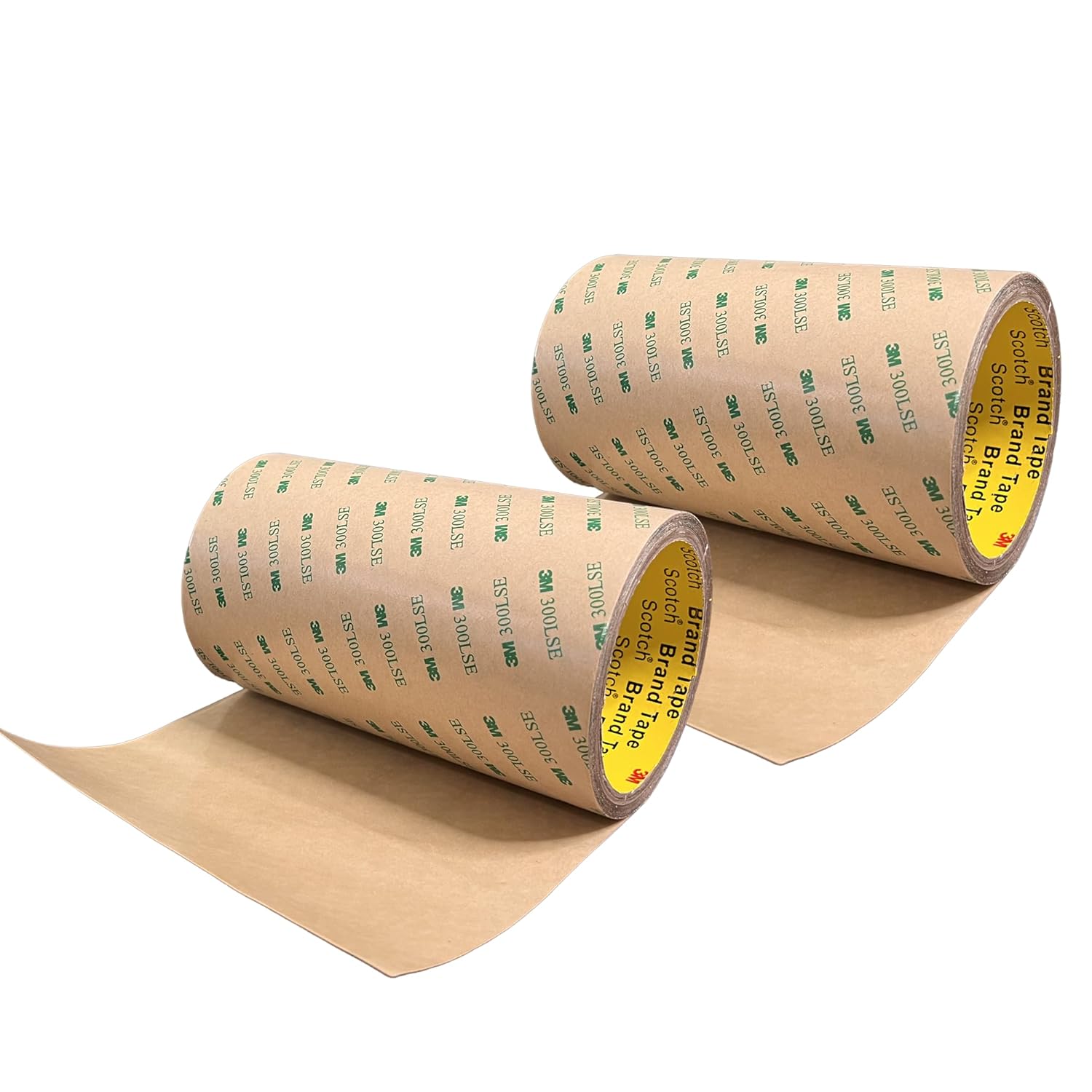 Double Sided Tape 300LSE, 9495LE, 6 in x 5 yds, 2 Packs, Strong Industrial Bonding Tape for Metal, Glass, Plastic, and Electronics – High Strength, Heat Resistant