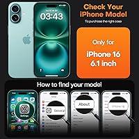 Vista 249 de TAURI Funda magnética 2 en 1 transparente para iPhone 14 Pro, compatible con Magsafe [no amarillenta] con protector de pantalla, protección de grado