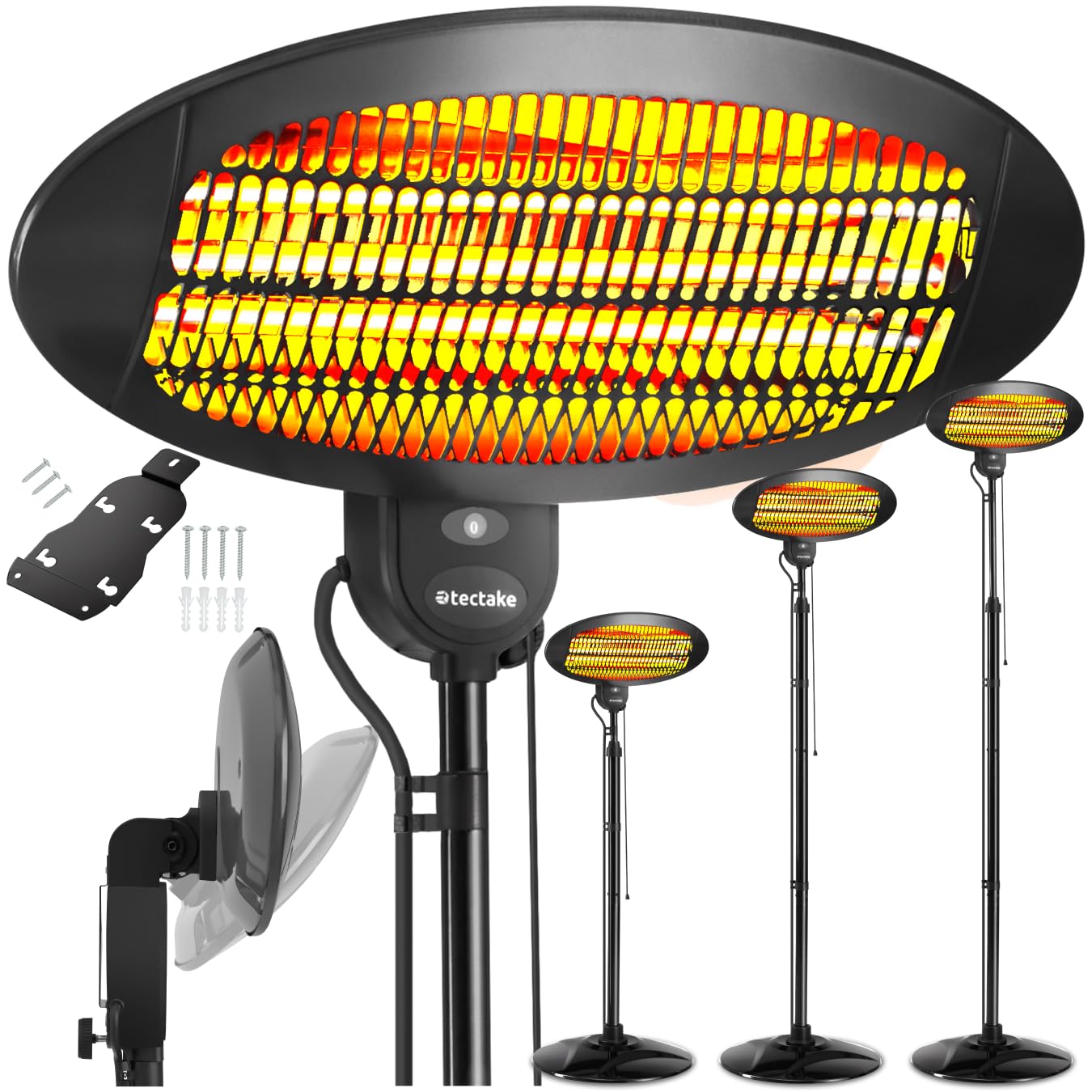 tectake Infrared Heater in a living room setting