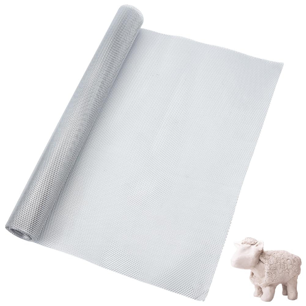 GORGECRAFT 3 m X 40cm Aluminium Drahtgeweberolle Für Skulpturen – Robuste Ausführung – Maschenweite 3x4mm – Feinmaschengewebe Für DIY Kunsthandwerk Tonarbeiten Schmuckherstellung Und Heimdekoration