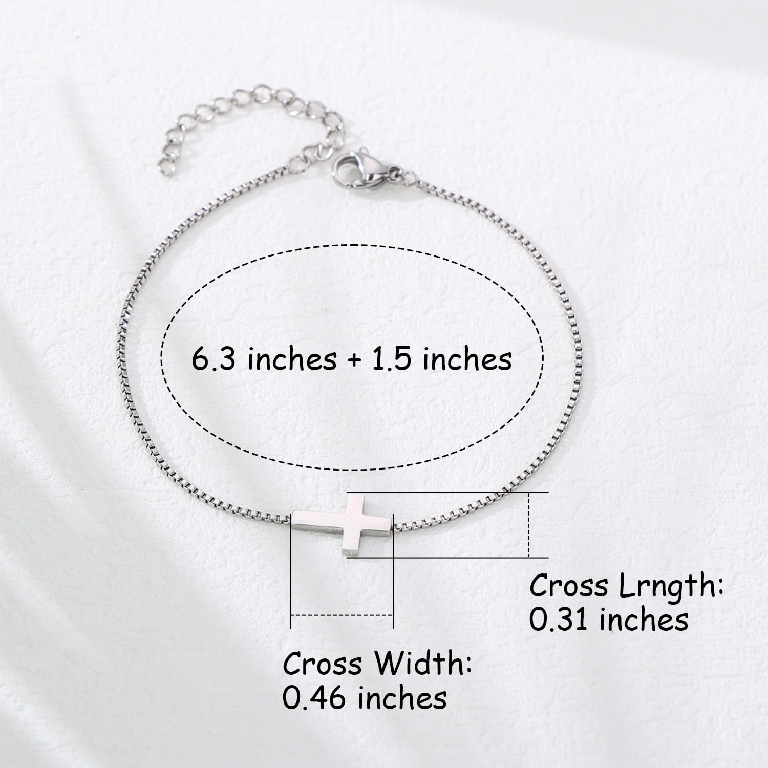 Heavenly Metals Cross Bracelets for Women & Girls – Dainty Christian Jewelry in 18K Gold and Silver – Adjustable Fit – USA Faith-Based Brand - Image 4