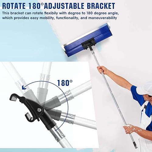 Miniatura 4 de Herramienta de soporte de mango de cuchilla, compatible con la herramienta ProSkim Blade Drywall, soporte ajustable de 180° herramienta de soporte