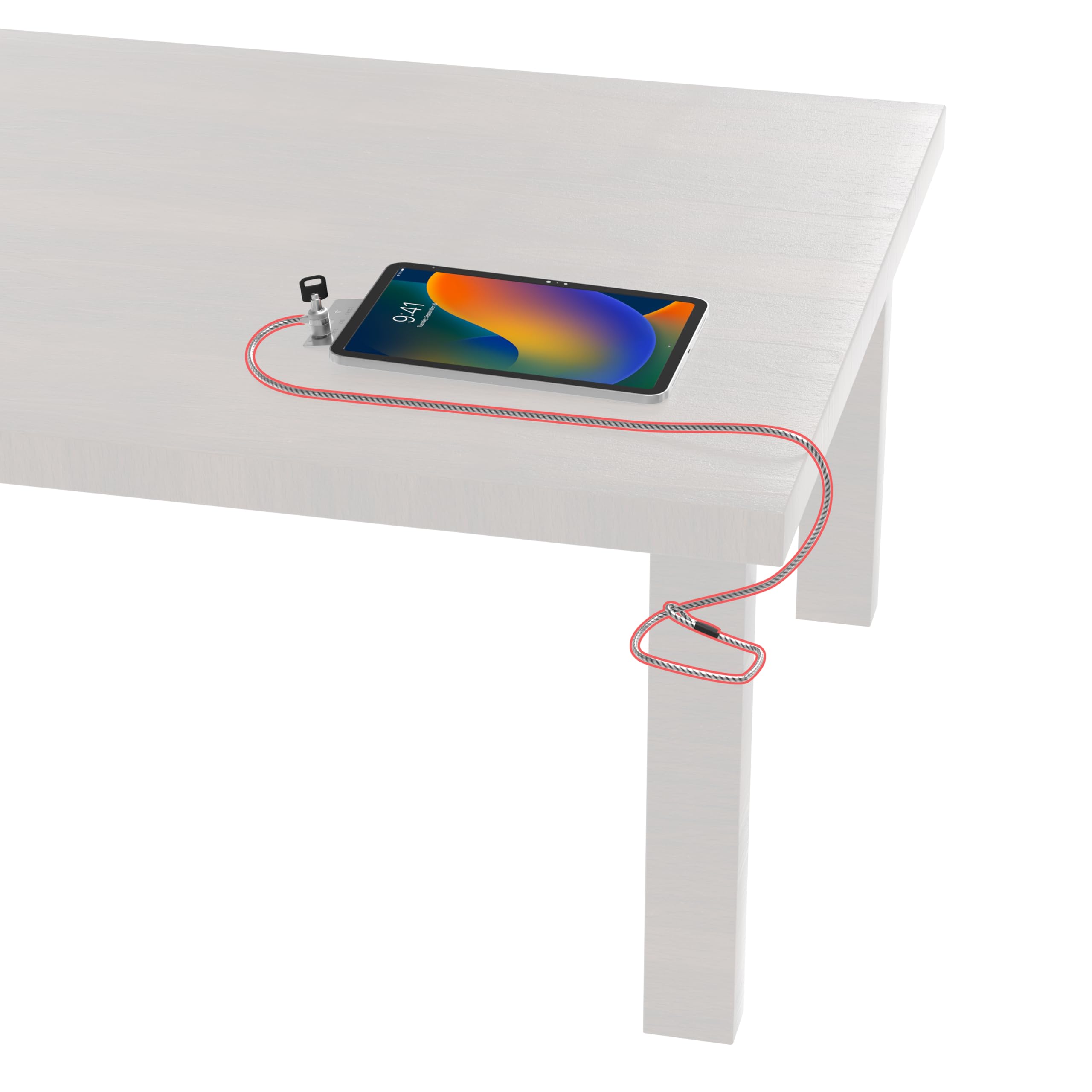 Plaque D'ancrage Adhésive De Sécurité Avec Fente Pour Câbles