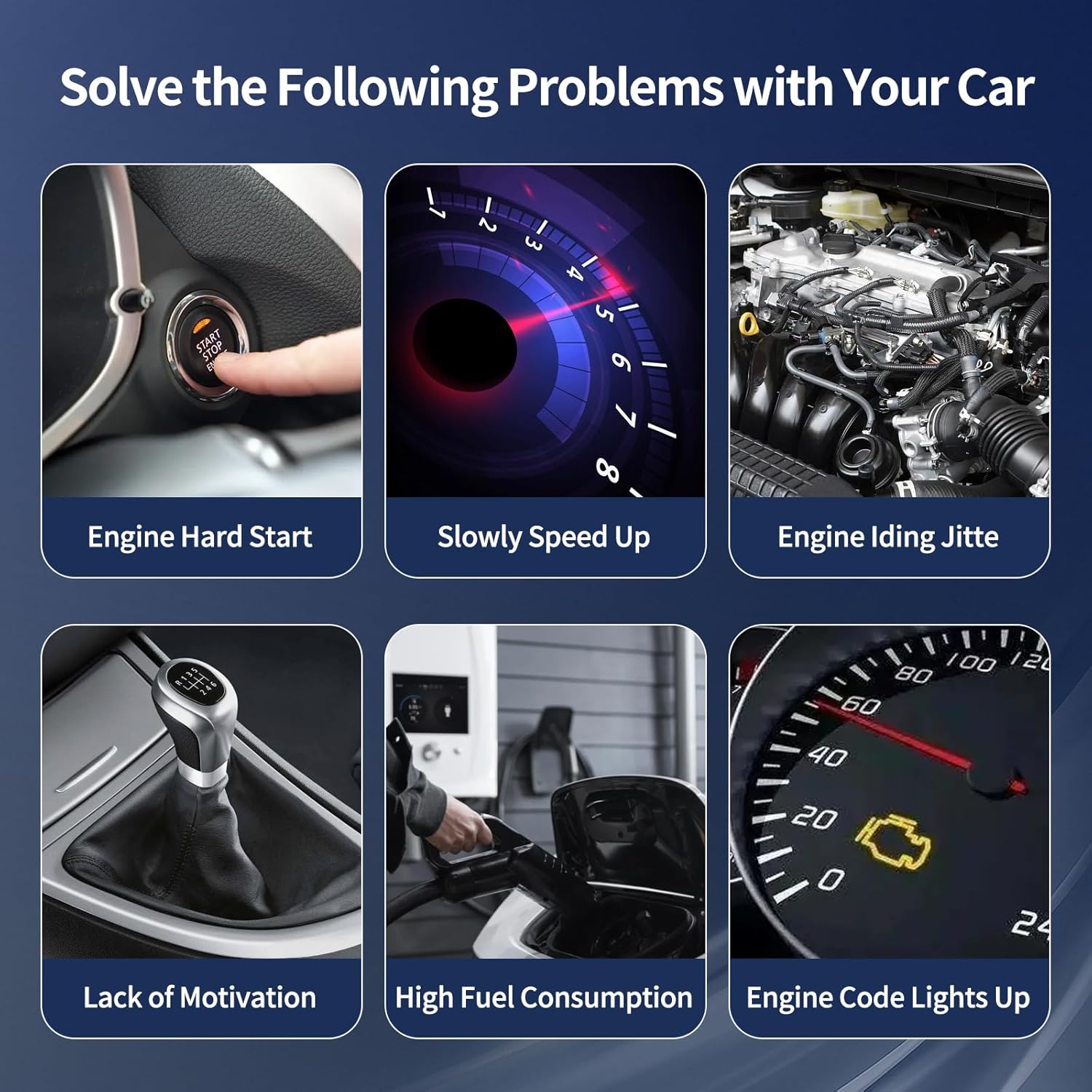 6PCS Ignition Coil Pack Replacement for 2011-2016 Chrysler Town & Country Dodge Avenger Challenger Durango Ram 1500 Promaster Routan V6 3.6L, UF648