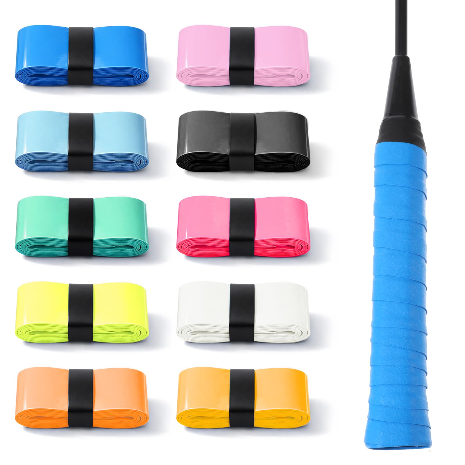 Grip Racket Wrapper Snapklik.com : 10 Pack Tennis Wrap Grip Tape, Precut Tennis Racket ...