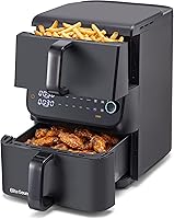 Vista 10 de Elite Gourmet EAF2612D Freidora de aire caliente personal de 2.1 cuartos de galón, compacta para ahorrar espacio, programable, cocina saludable sin