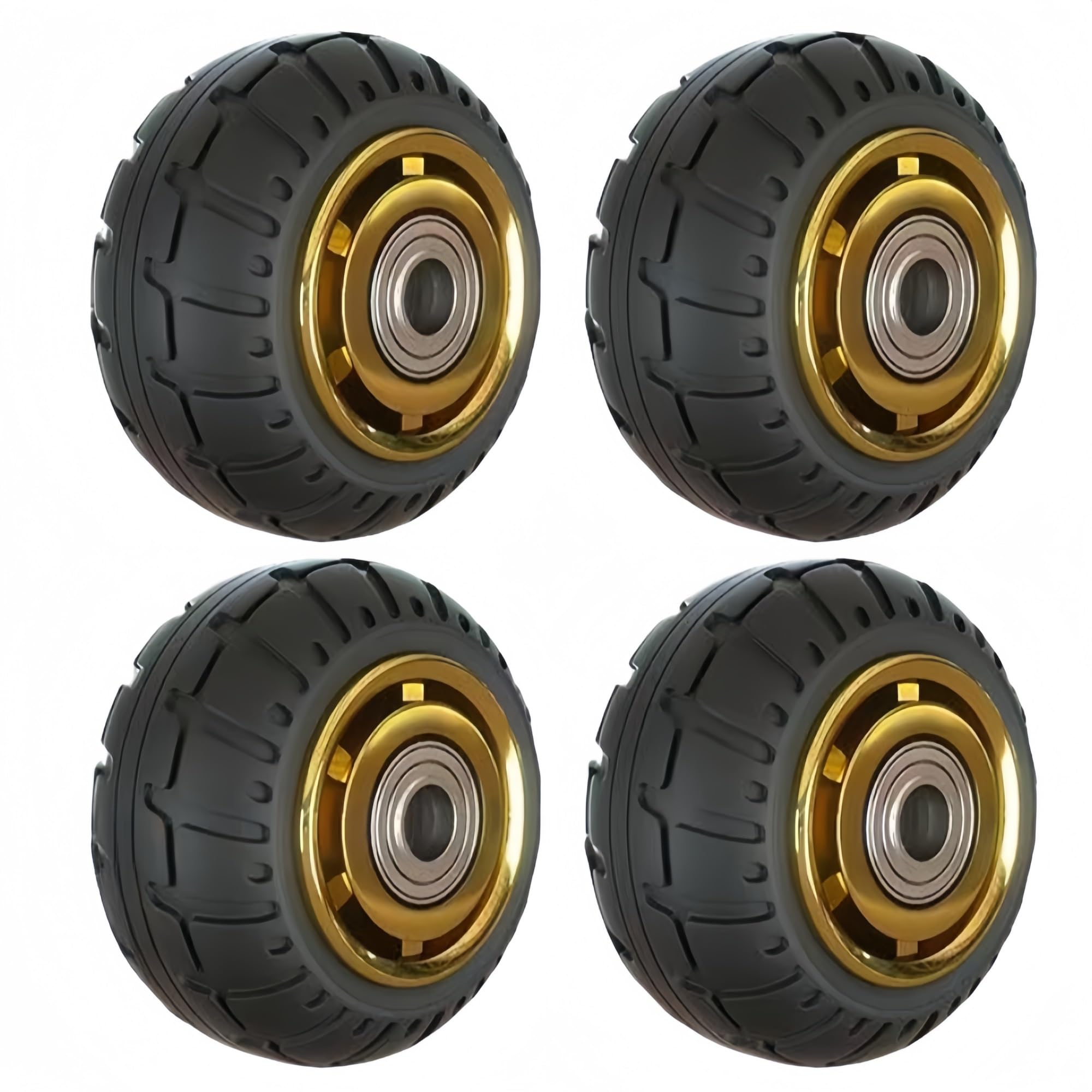 Yacoxe A Set Of 4 Hand Truck Tyres, Wheelbarrow Rubber Wheels, Trolley Wheels,Wheelbarrow Wheel Replacement,Sack Truck Wheels,Sack Barrows Heavy Duty Wheels.(,8"(Heavy))